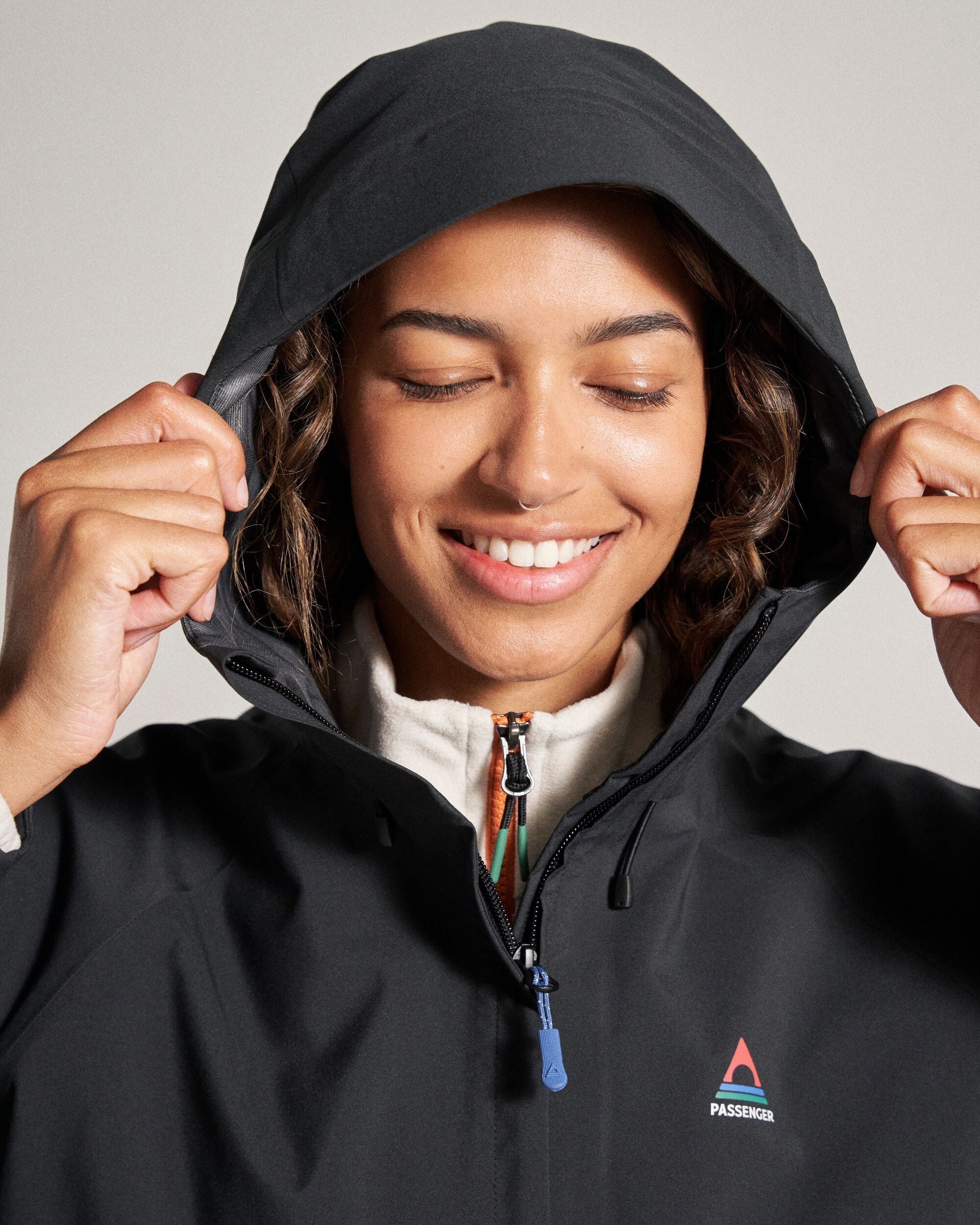 Five Element Recycled Waterproof Jacket - Black