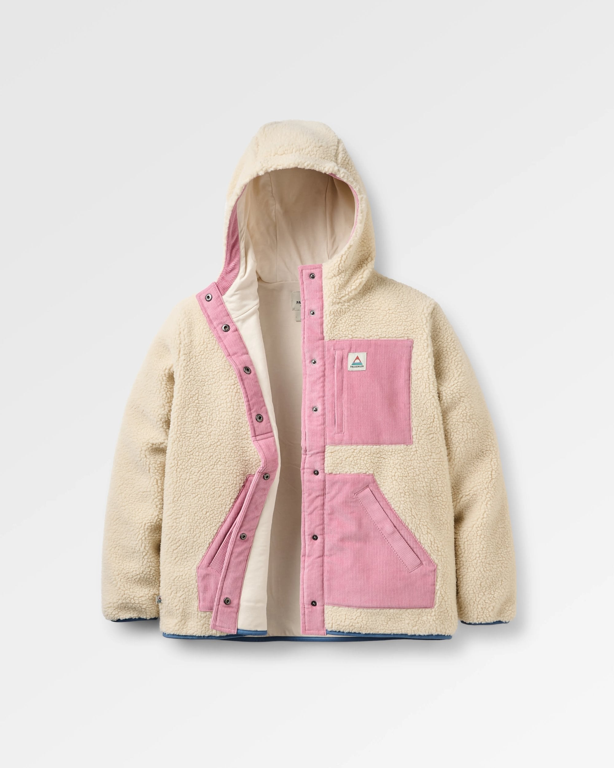 Clover Recycled Sherpa Hooded Fleece - Oat