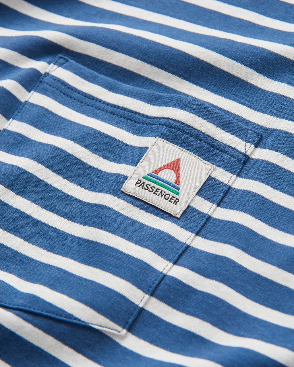 Zen Recycled Cotton Relaxed Fit T-Shirt - Dark Denim/ Birch Stripe