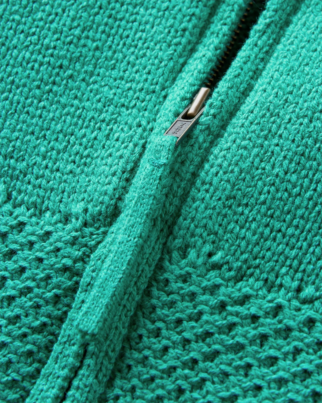 Cove Organic Cotton Knitted Zip Hoodie - Greenlake
