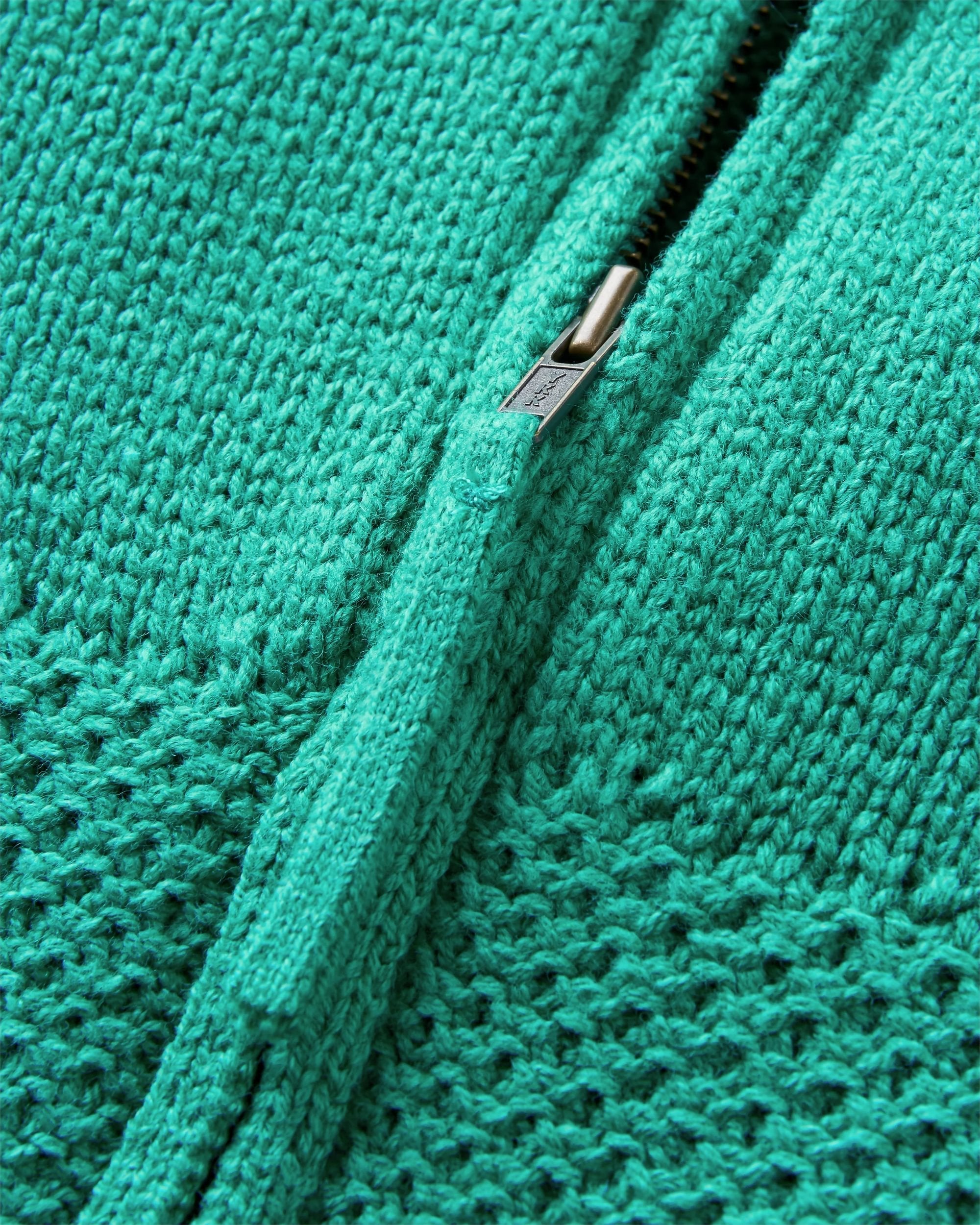 Cove Organic Cotton Knitted Zip Hoodie - Greenlake