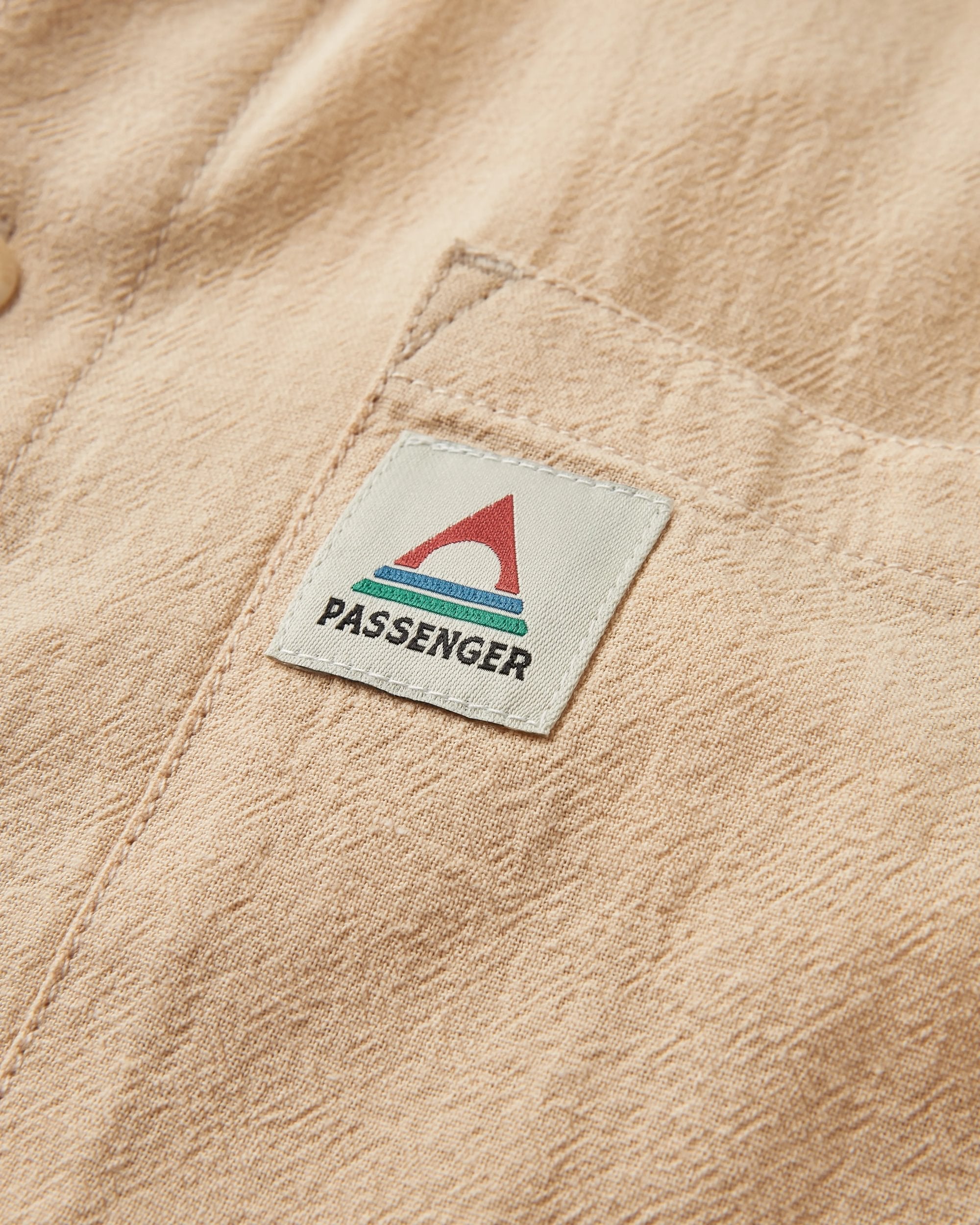 Arica Textured Organic Cotton Shirt - Stone