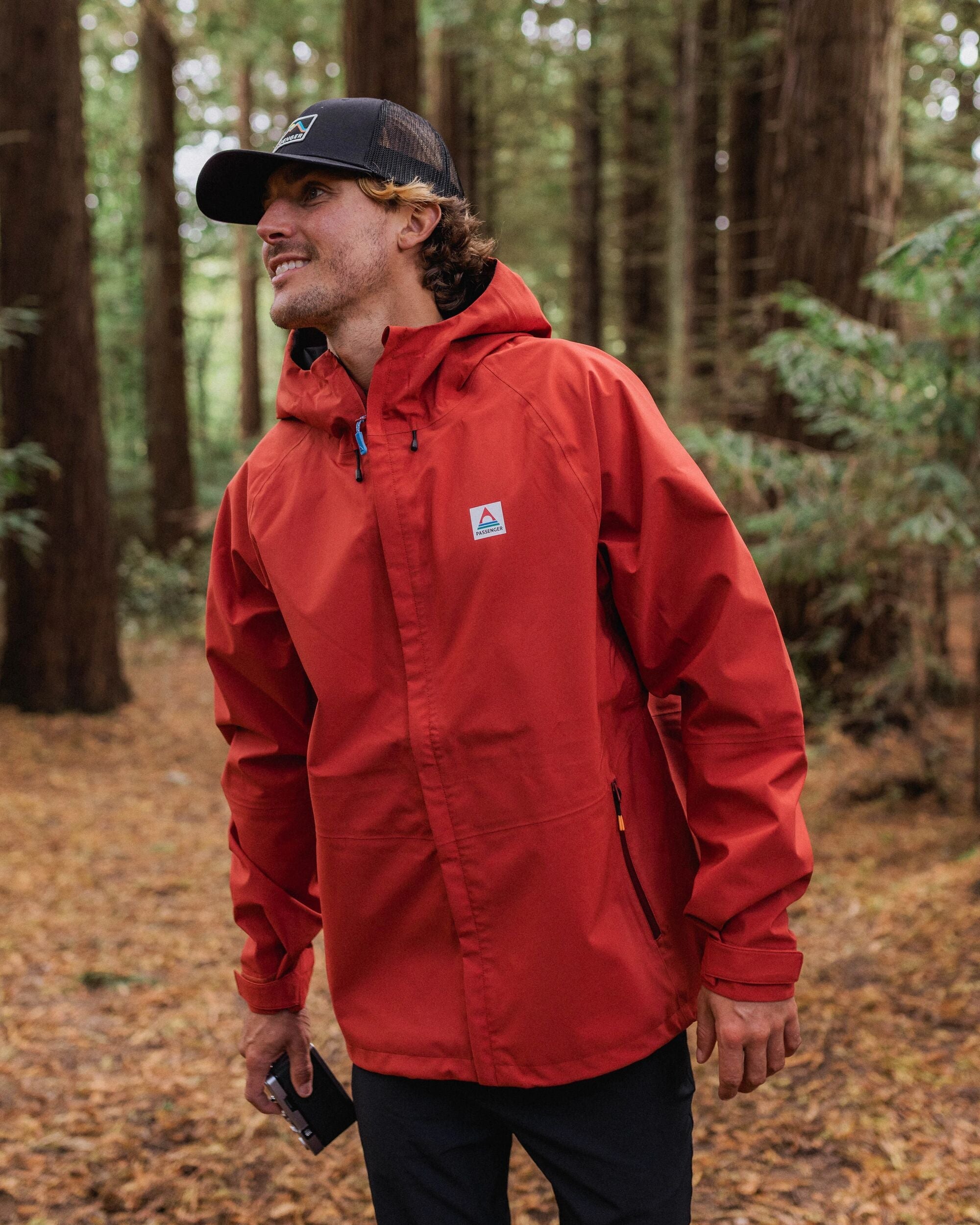 Five Season Recycled Waterproof Jacket - Red Ochre