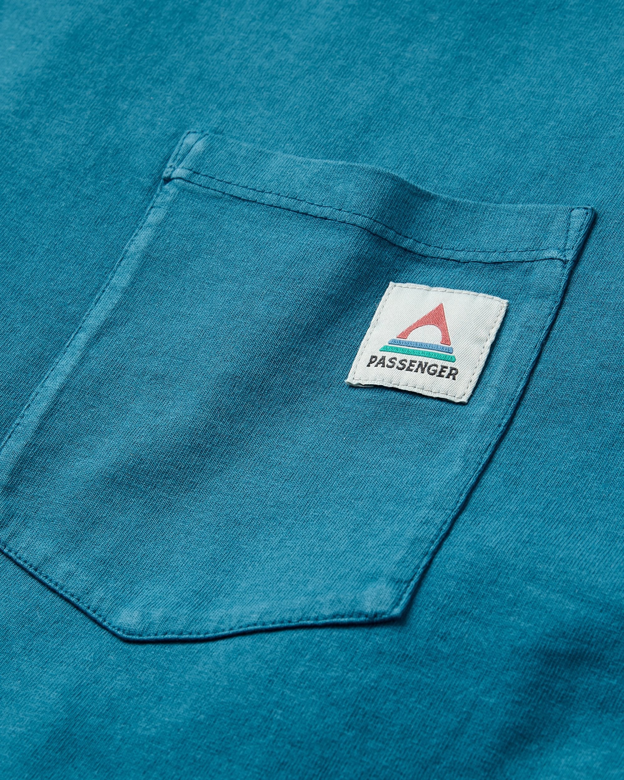 Heritage Organic Relaxed Fit LS T-Shirt - Tidal Blue