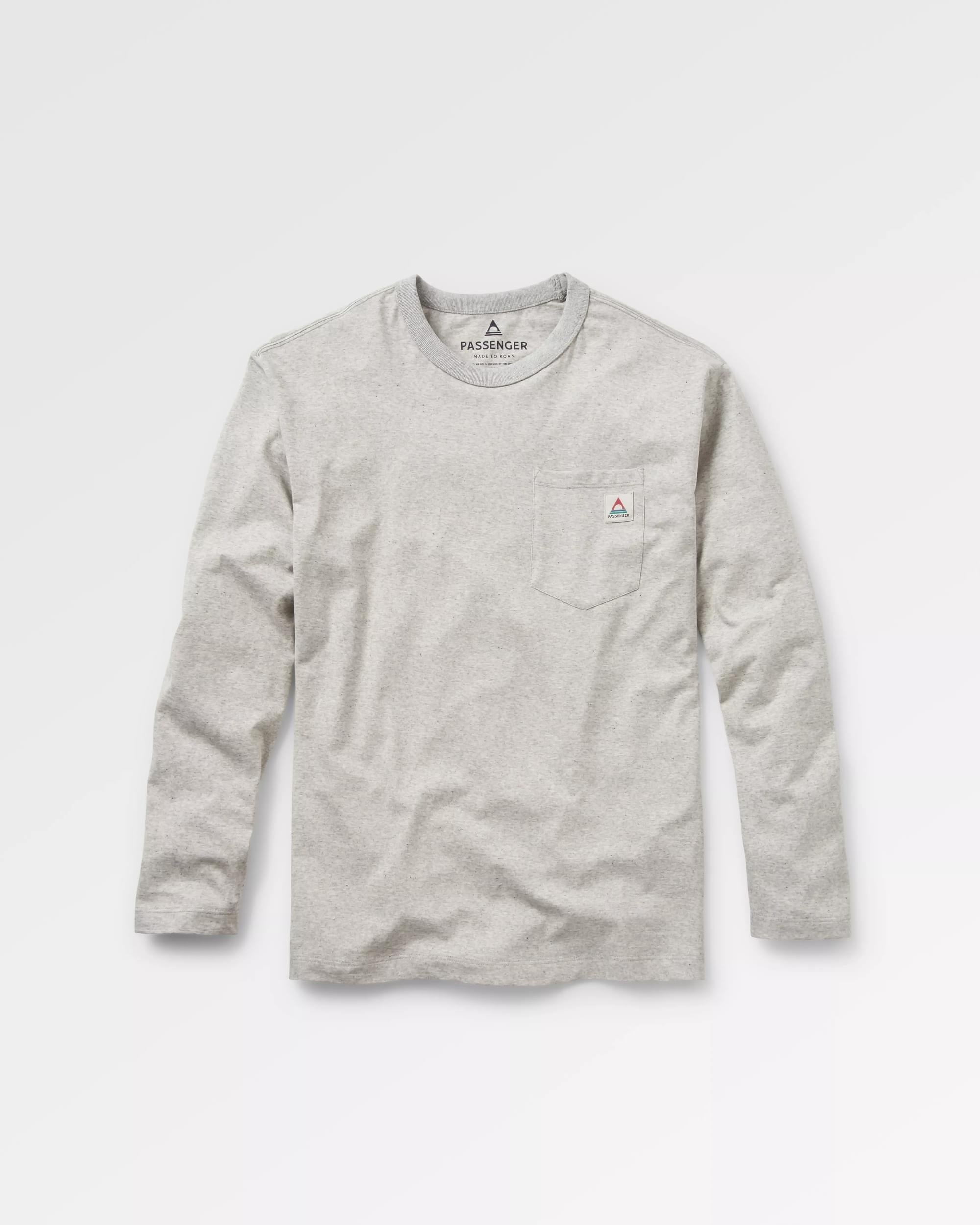 Heritage Organic Relaxed Fit LS T-Shirt - Grey Marl