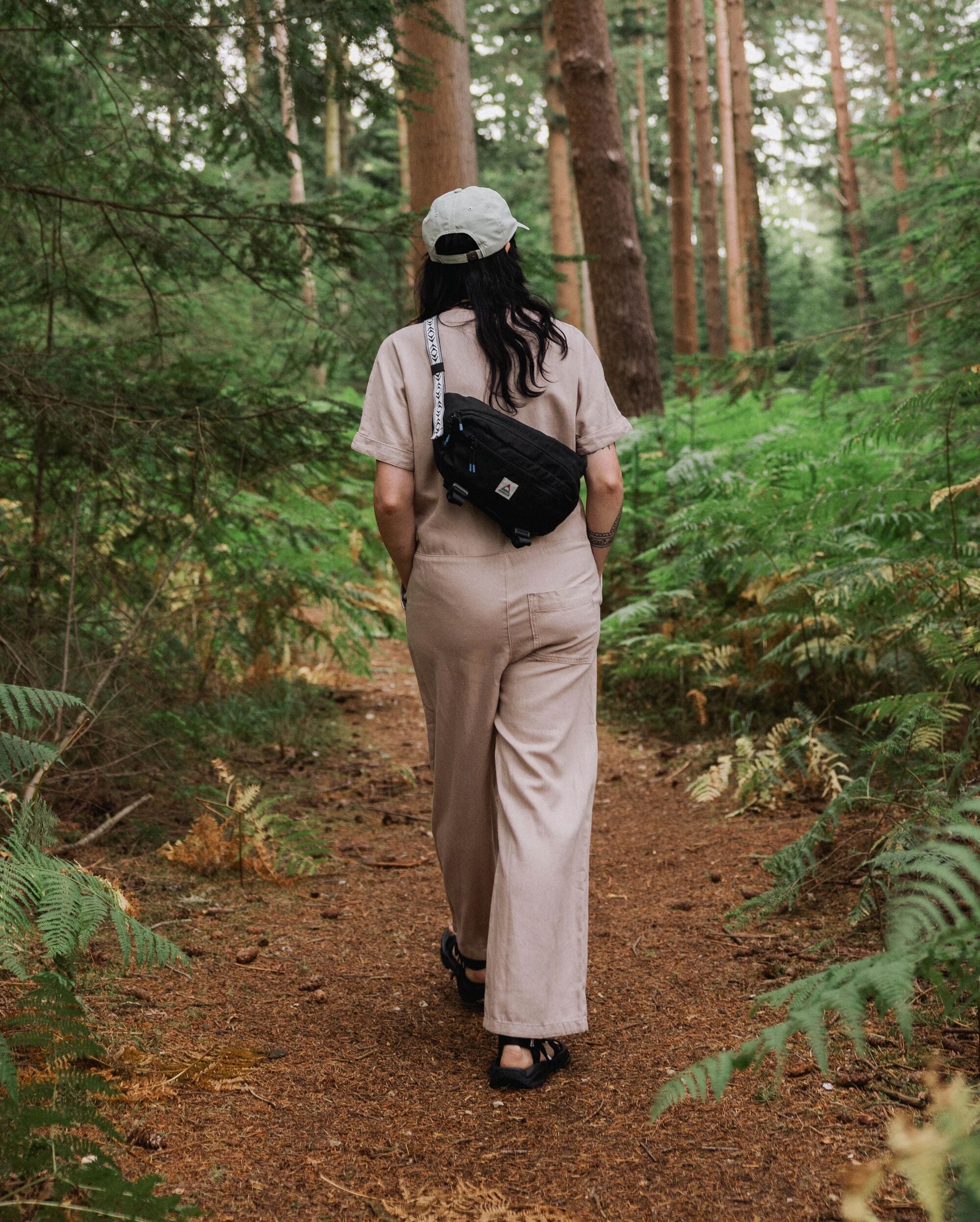 Esen Short Sleeve Jumpsuit - Simply Taupe