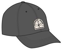 Hazy Recycled Cotton Snapback Cap - Faded Black
