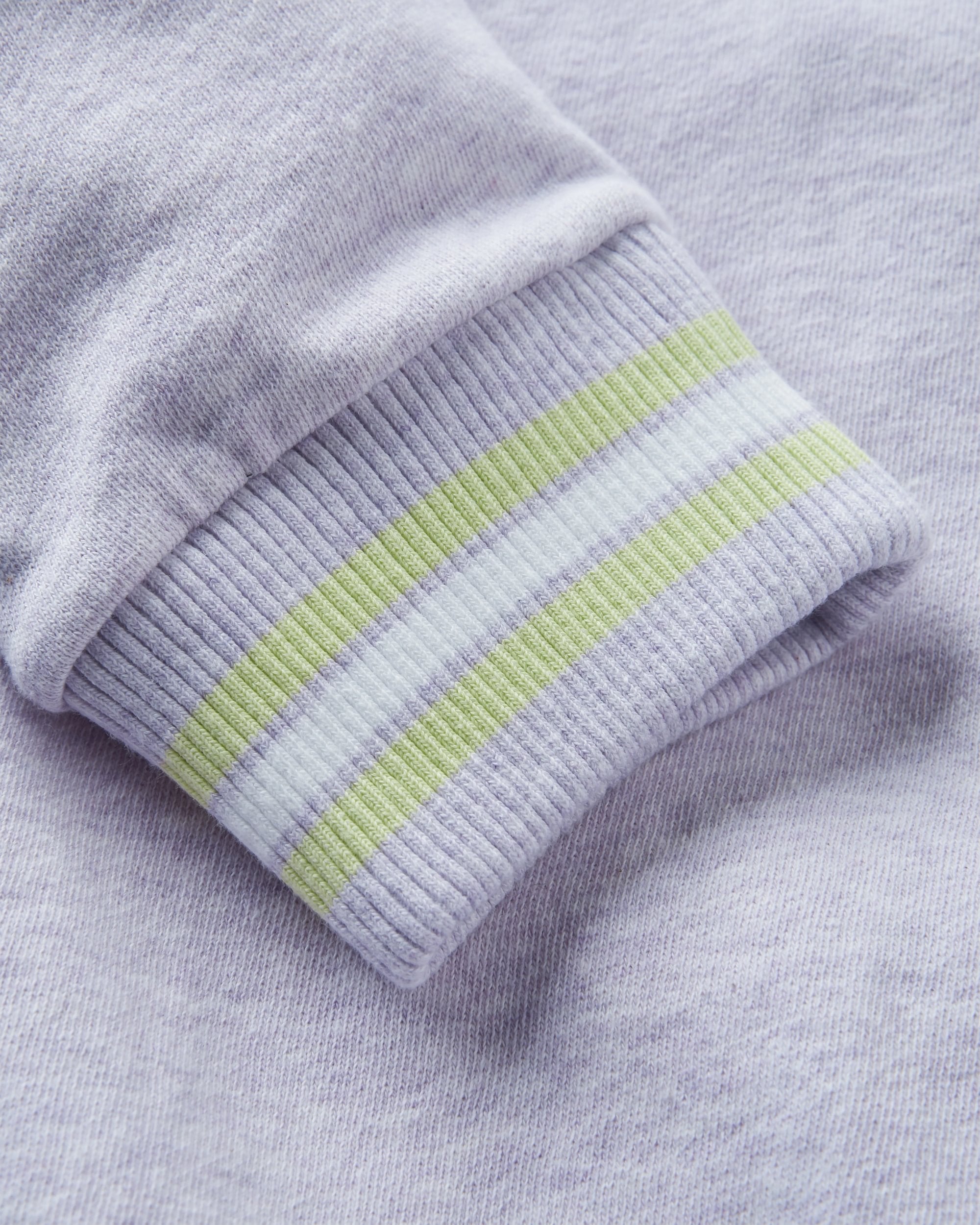Fade Organic Cotton Sweatshirt - Lilac Mist Marl
