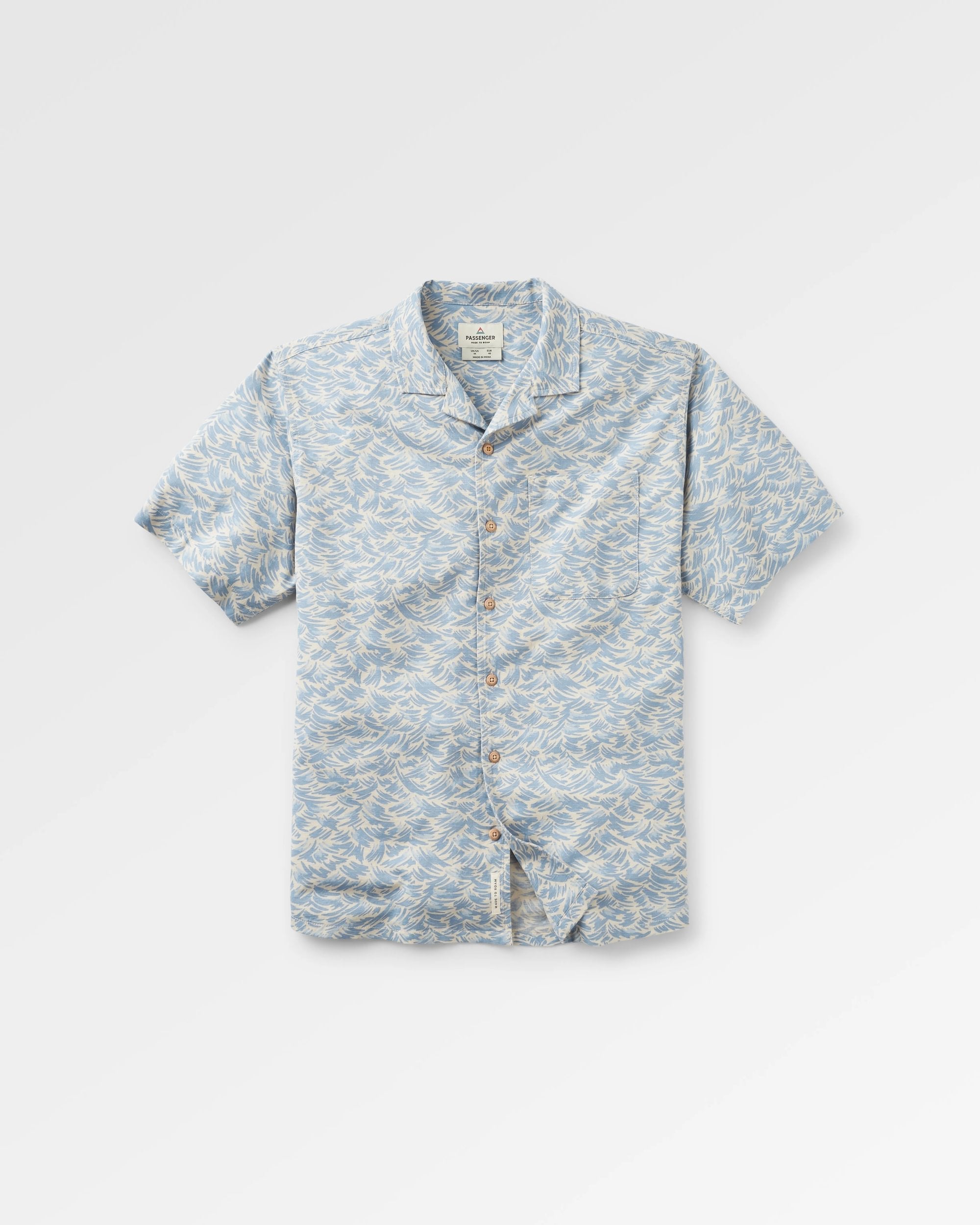 Cove Organic Cotton Textured Shirt - Waves Birch