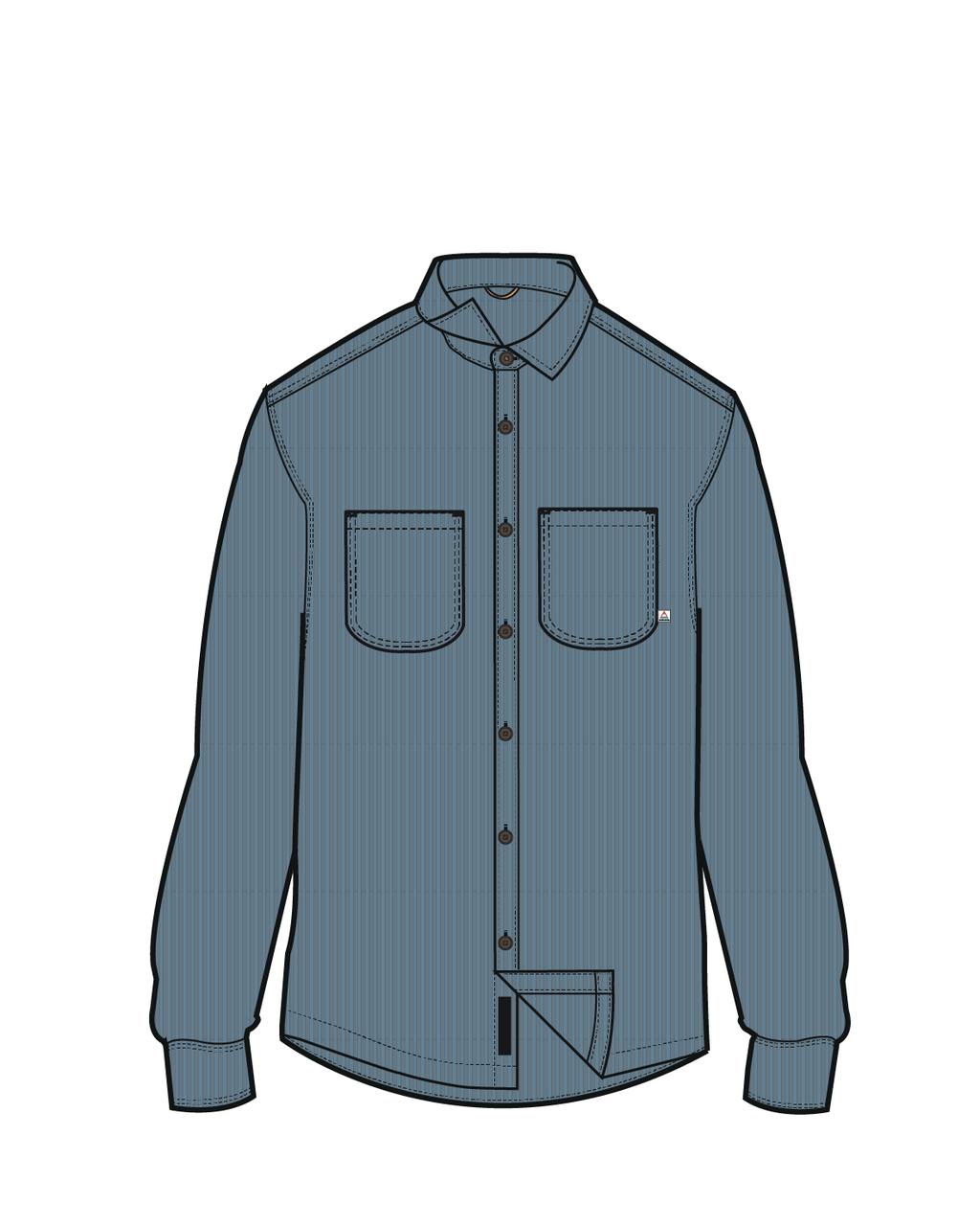 Backcountry Cord Light Shirt - Faded Denim