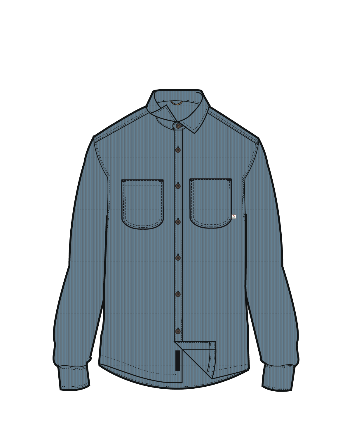 Backcountry Cord Light Shirt - Faded Denim