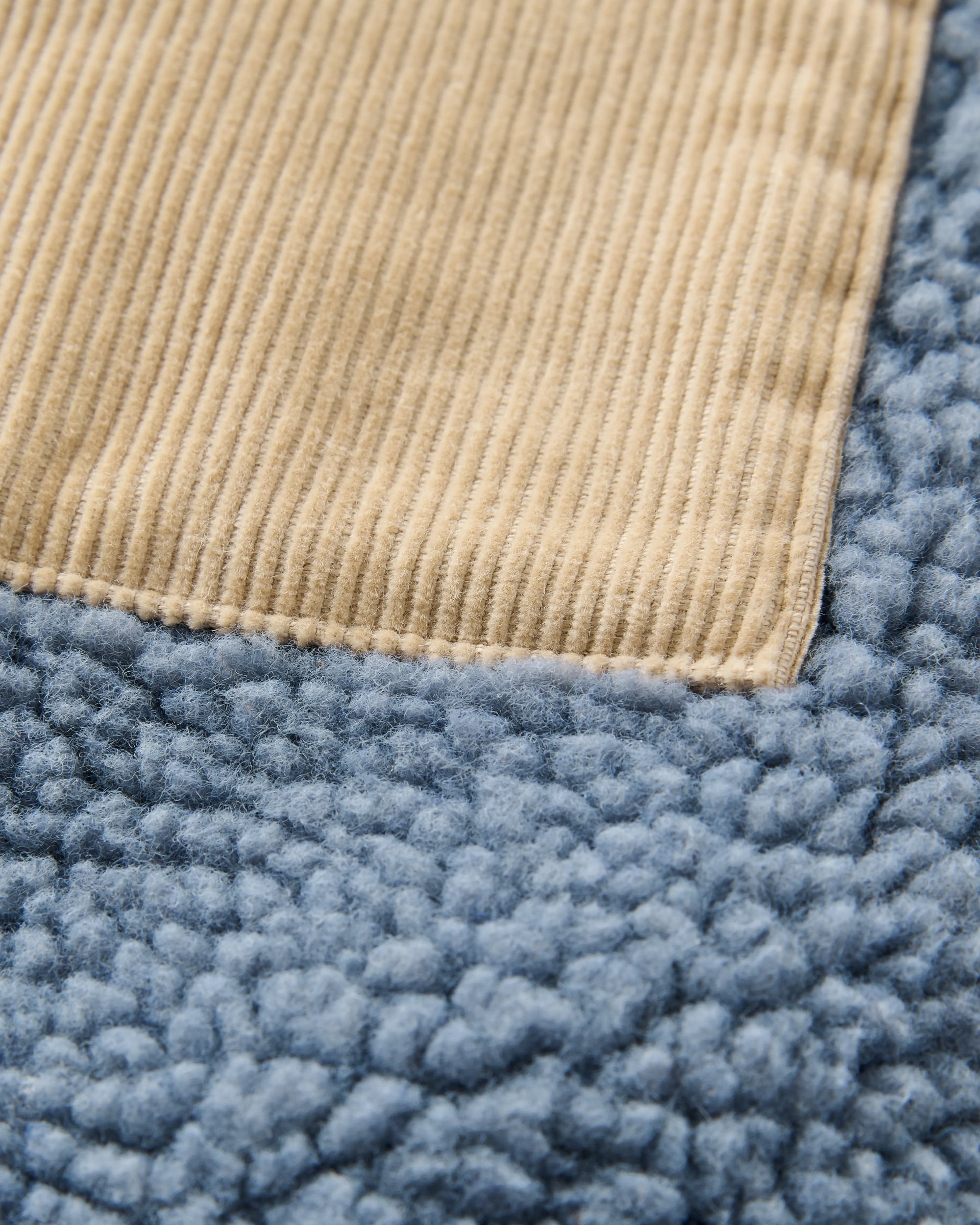 Clover Recycled Sherpa Hooded Fleece - Stormy Blue