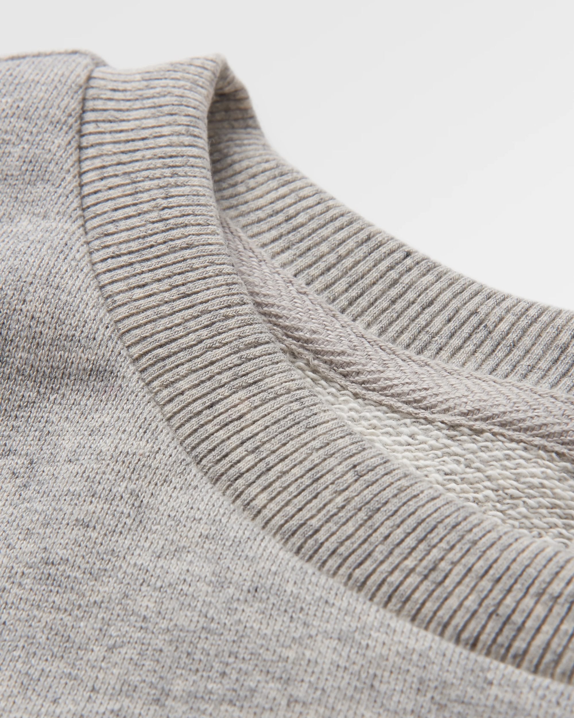 Heritage Recycled Cotton Sweatshirt - Mid Grey Marl