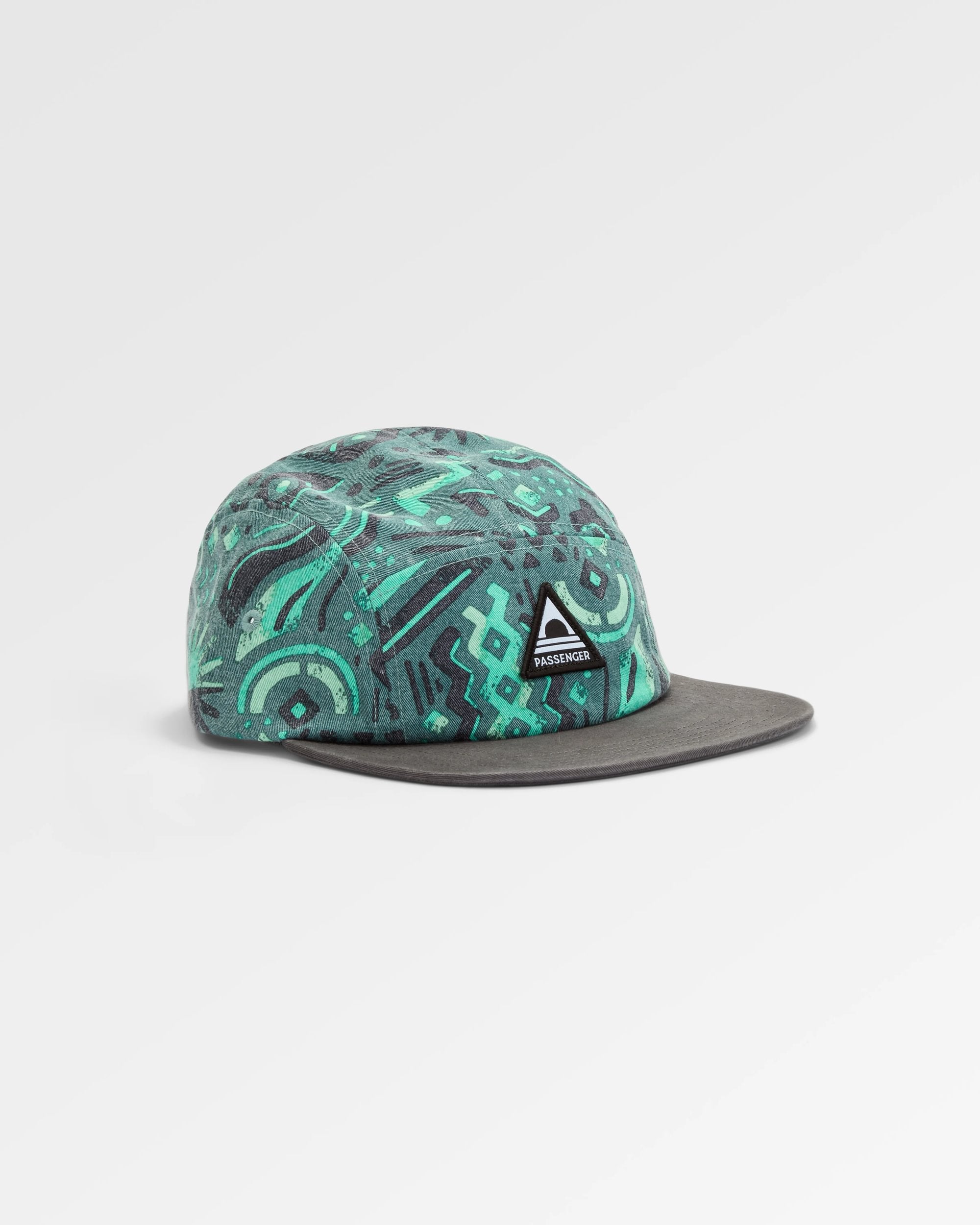 Coast Organic Cotton 5 Panel Cap - Elemental Geo Arctic