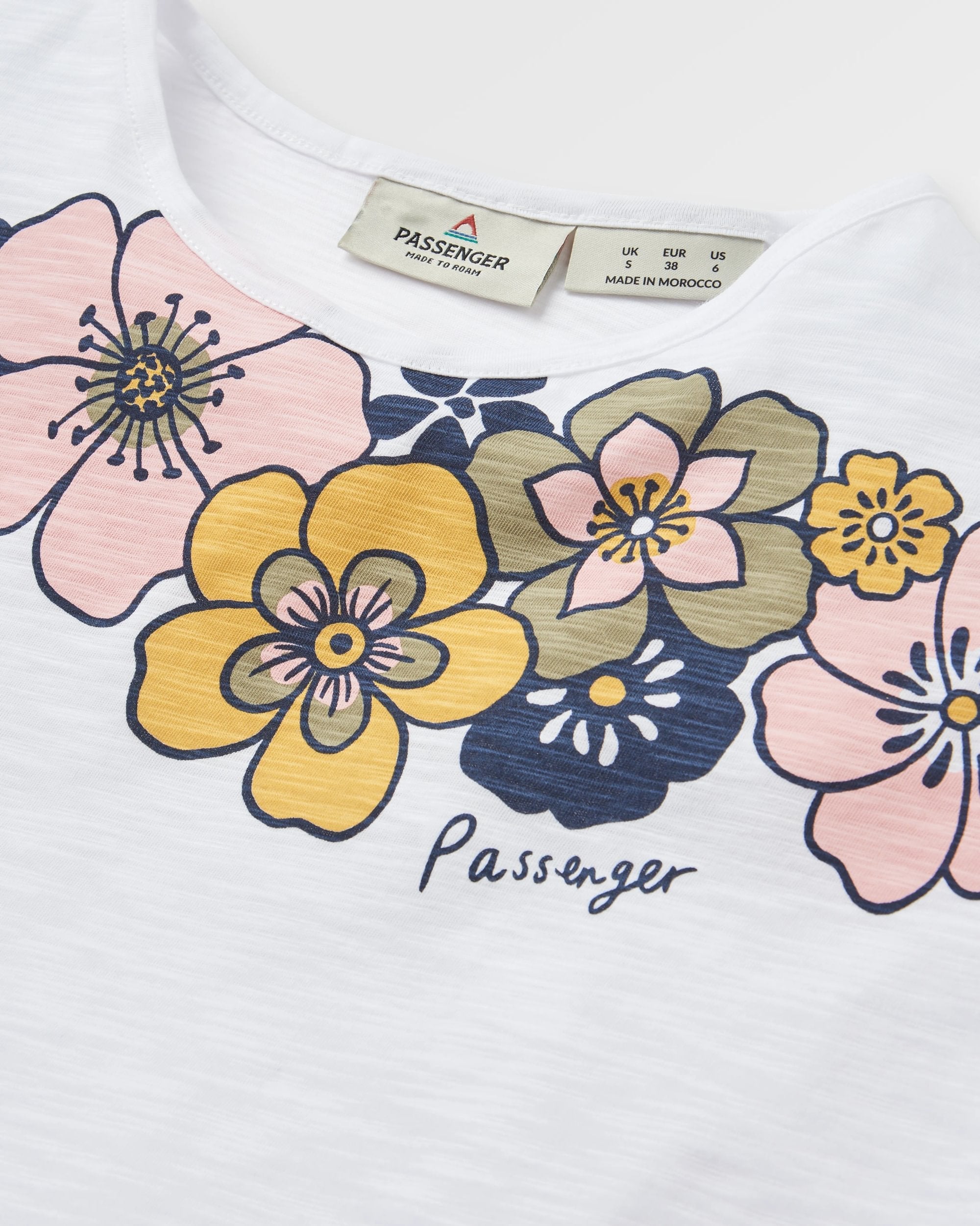 Floral Recycled Cotton T-Shirt - White
