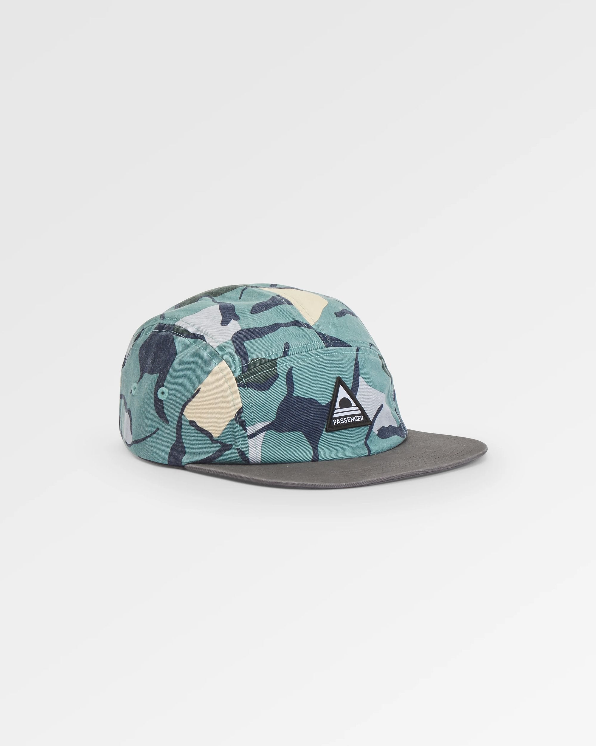 Coast Organic Cotton 5 Panel Cap - Abstract Trails Arctic