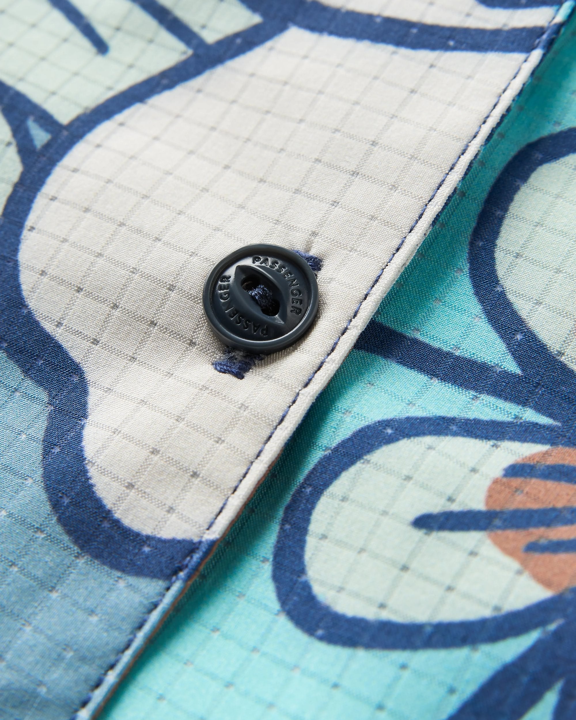 365 Recycled Active Boxy Shirt - Vintage Floral Aqua