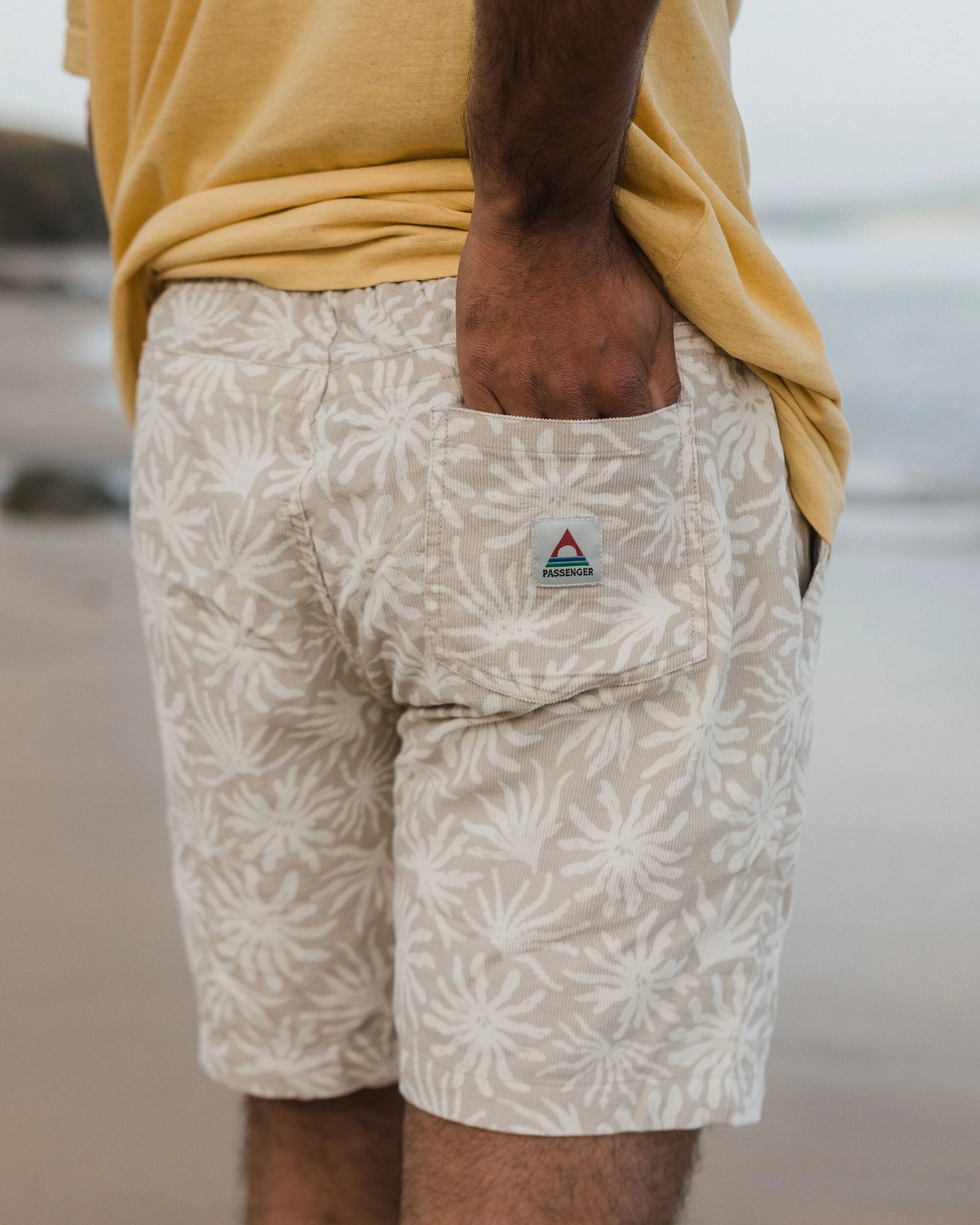 Drifter Corduroy Short - Seaweed Pebble Grey