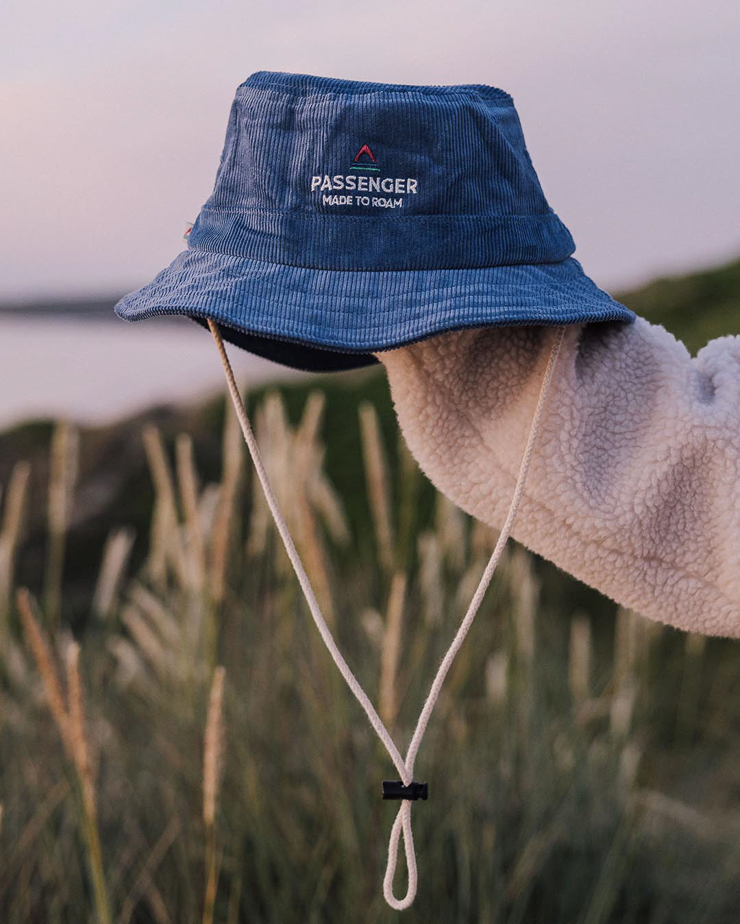 Forest Recycled Cord Bucket Hat - Ash Blue