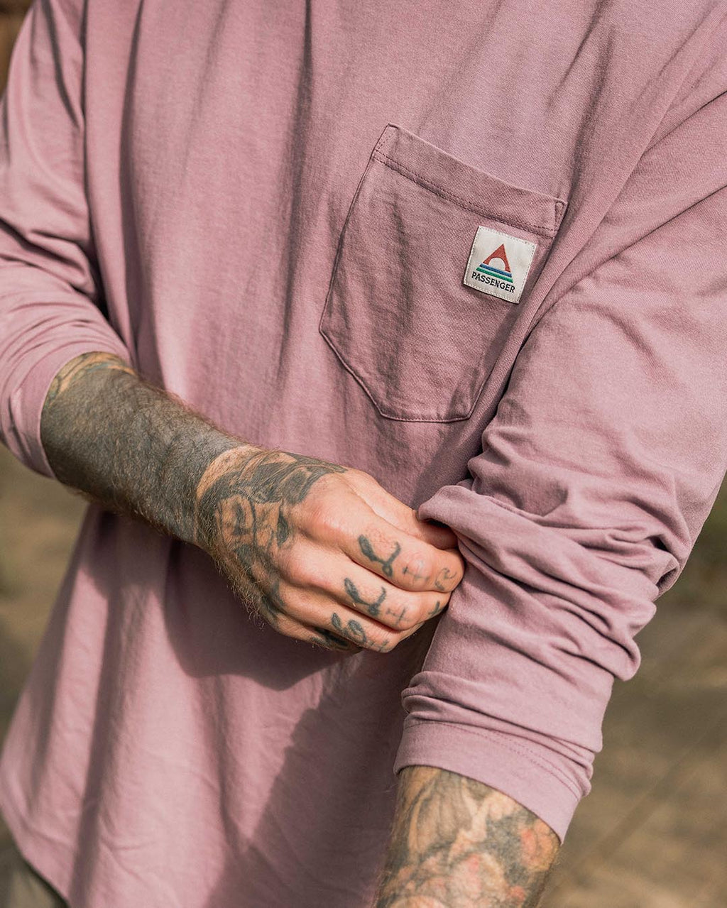 Heritage Organic Relaxed Fit LS T-Shirt - Grape