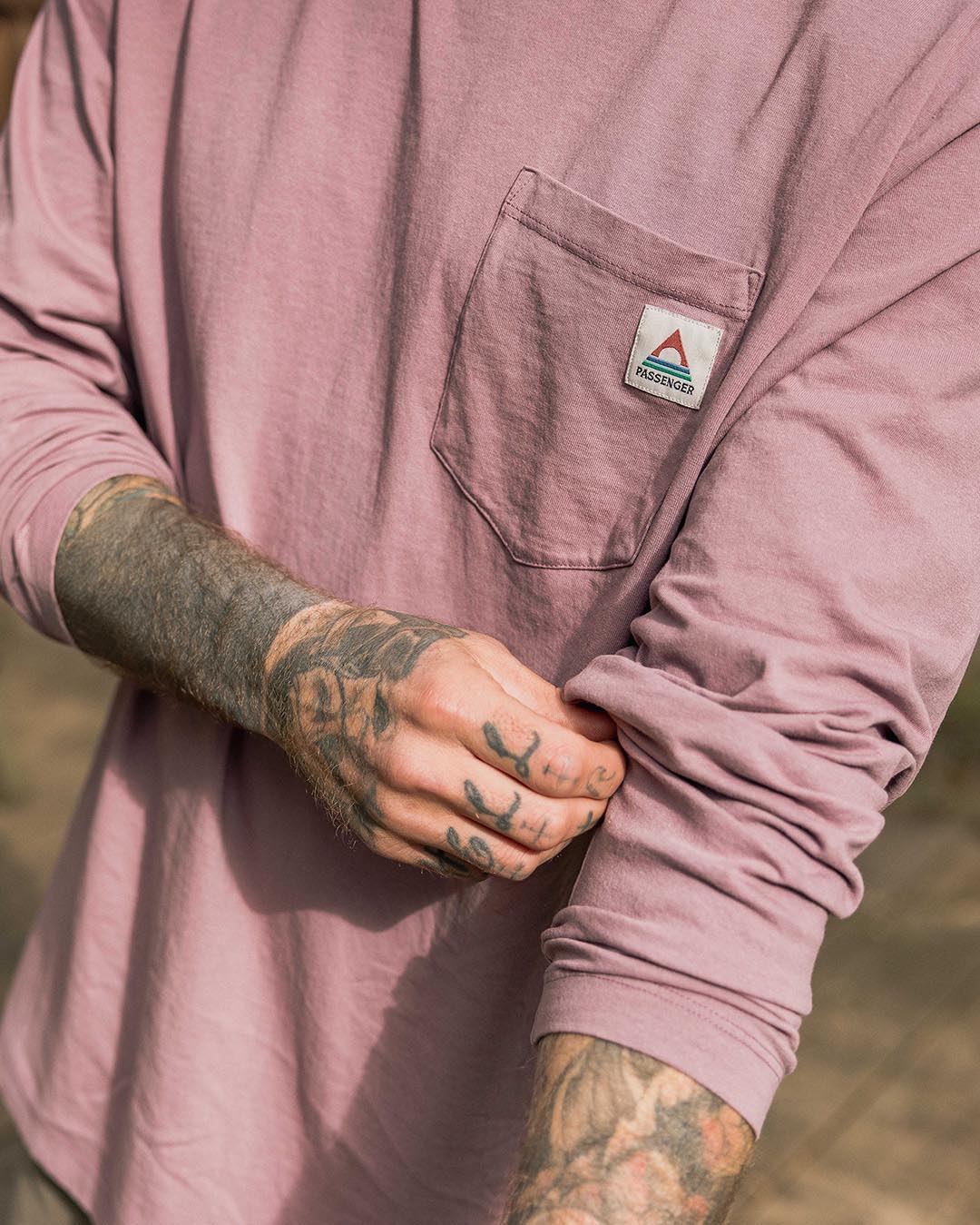 Heritage Organic Relaxed Fit LS T-Shirt - Grape