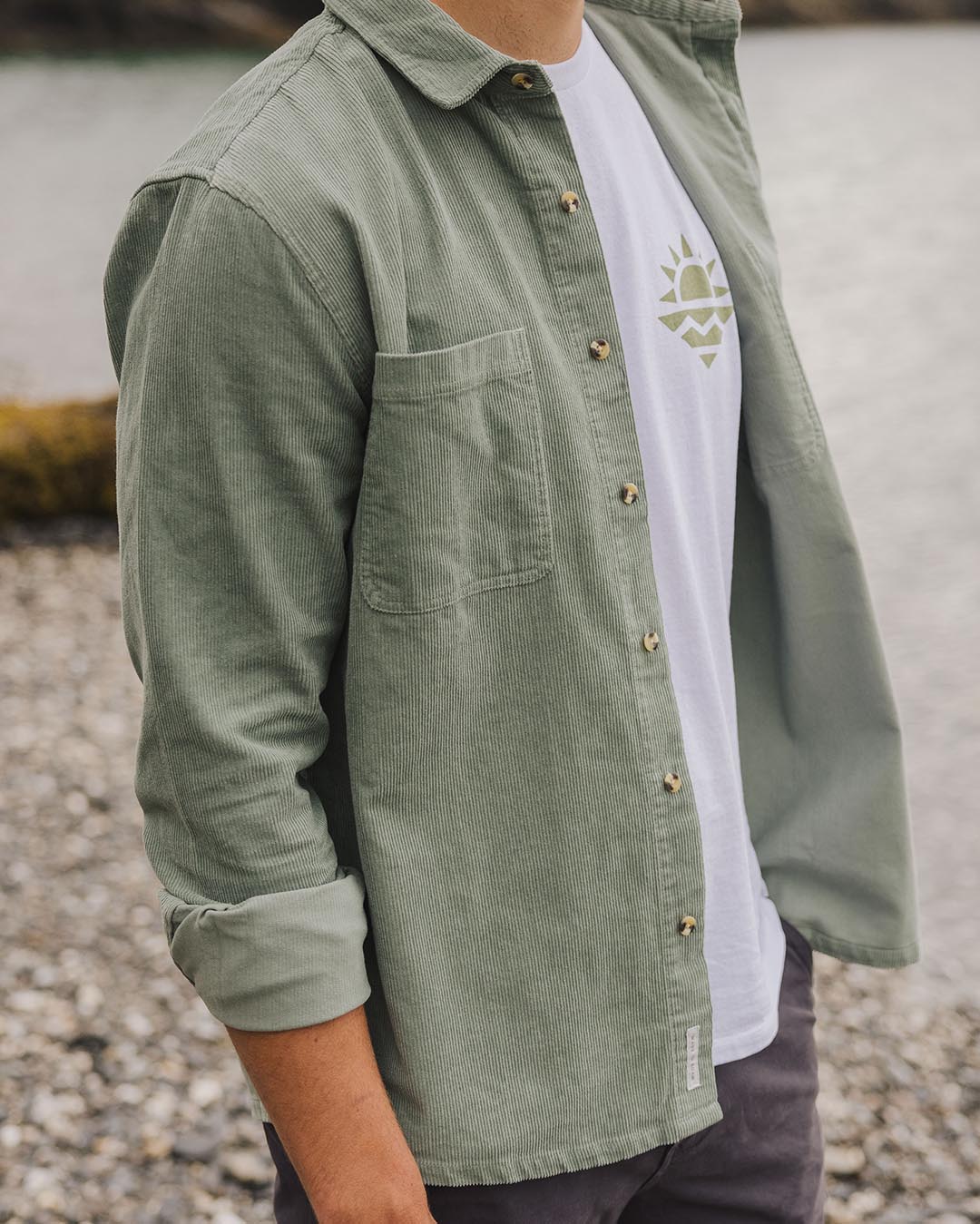 Backcountry Corduroy Shirt - Pistachio