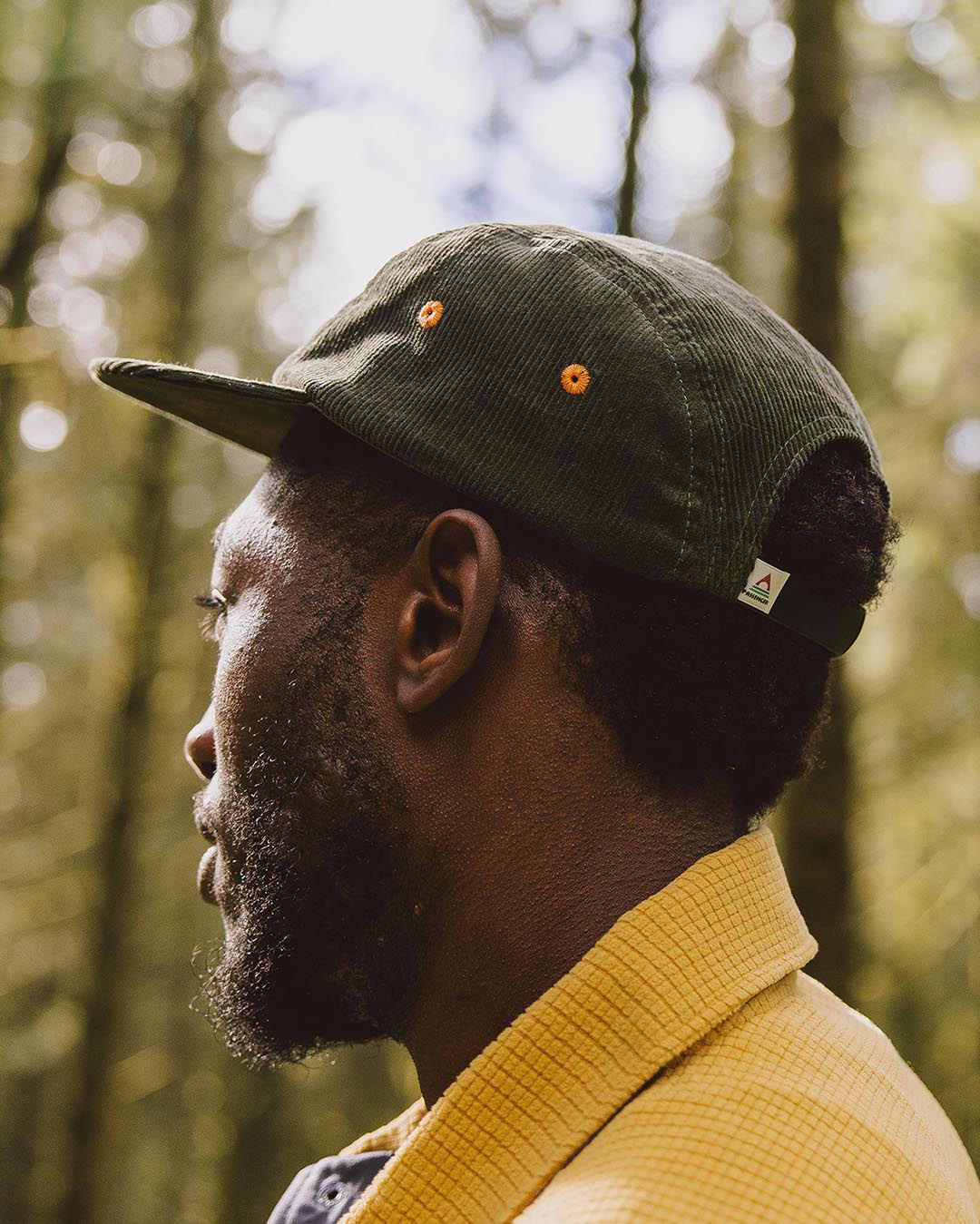 Fixie Recycled Cord 5 Panel Cap - Khaki