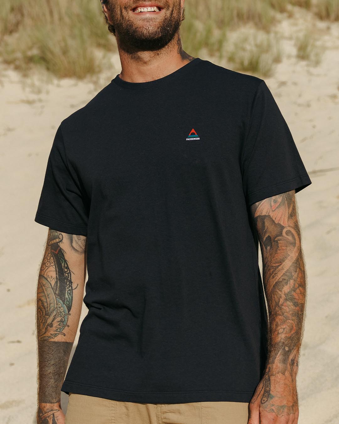 Classic Logo Organic Cotton T-Shirt - Black