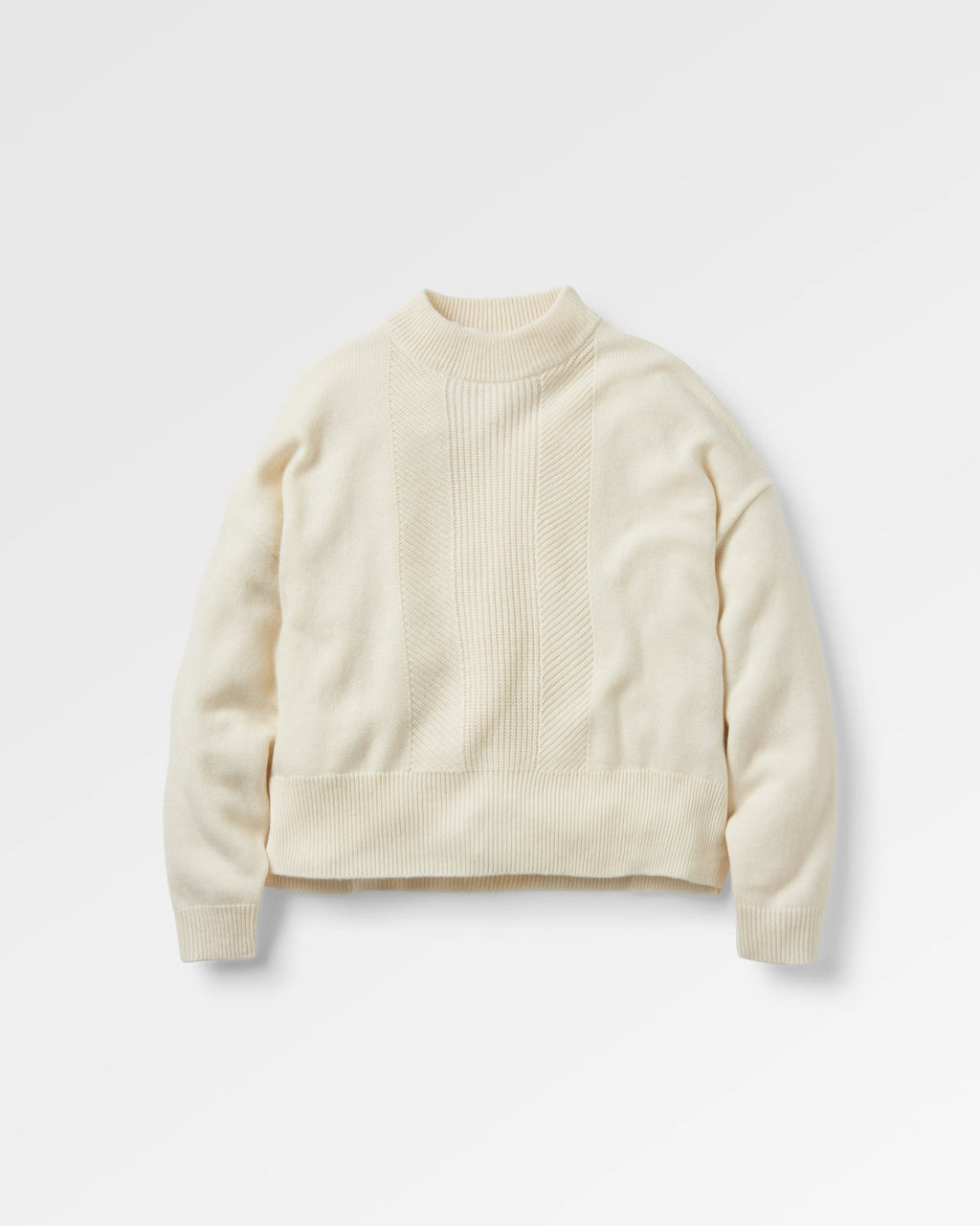 Hideout Oversized Recycled Knitted Jumper - Off White