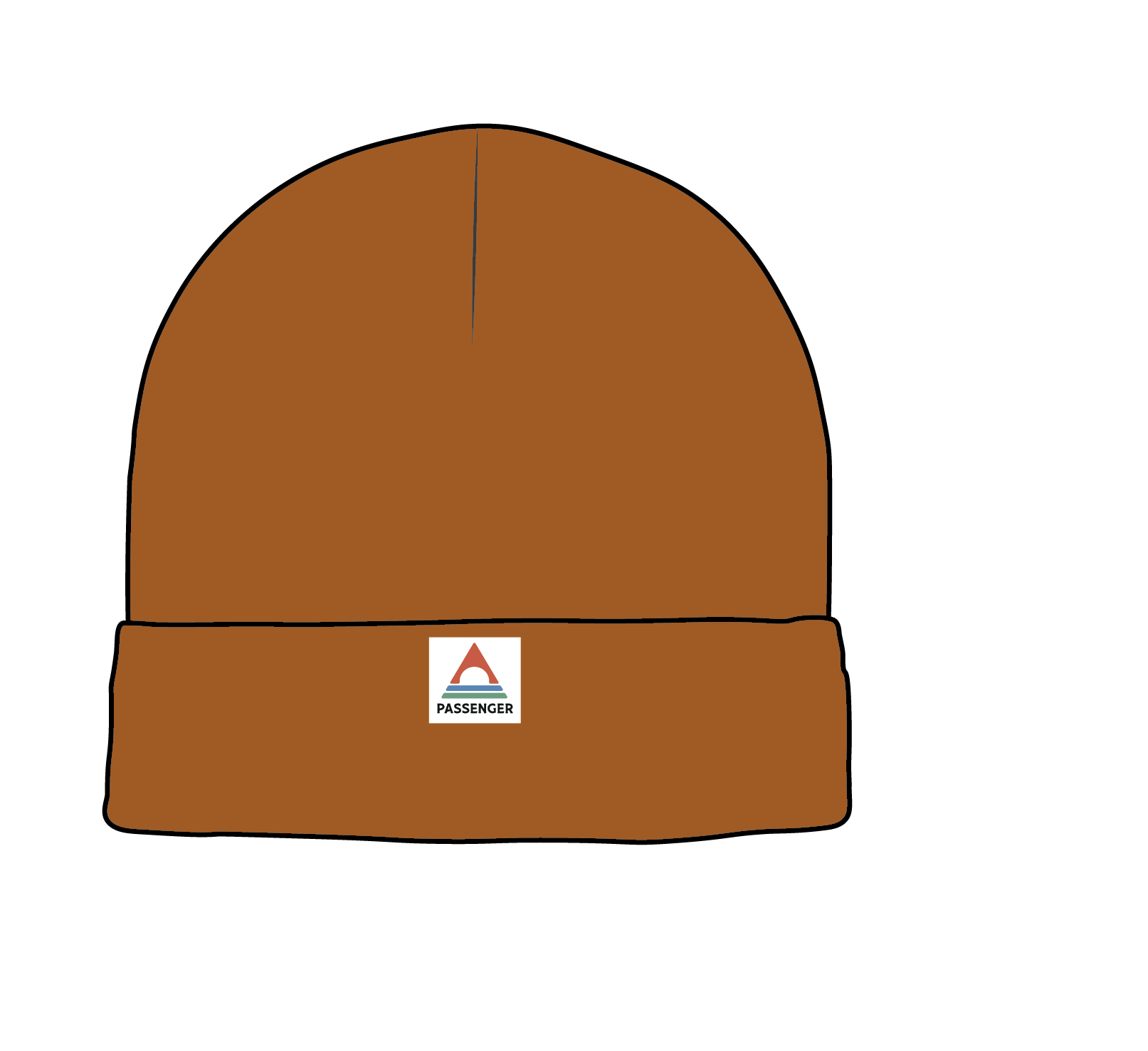 Core Recycled High-Top Beanie - Retro Orange