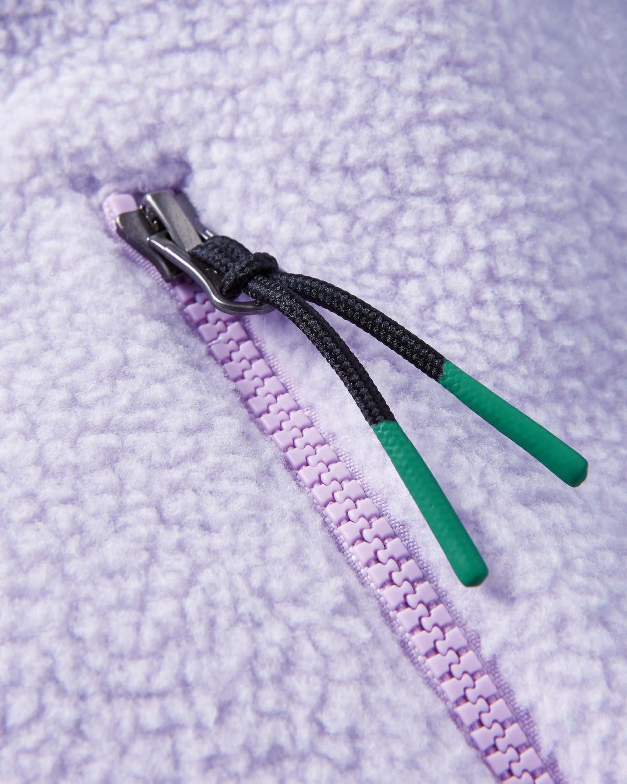 Fairbanks Full Zip Recycled Sherpa Fleece - Lilac Mist