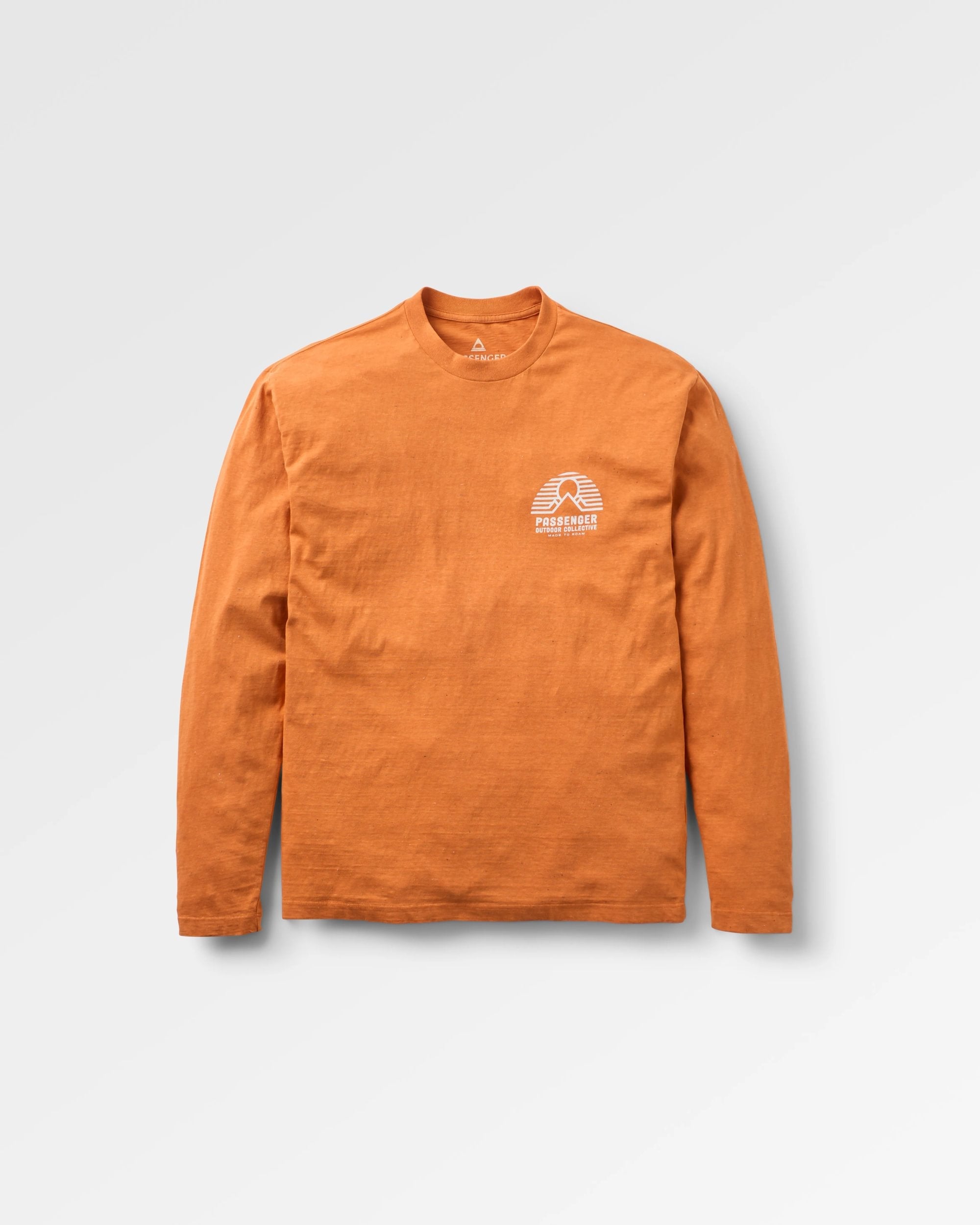 Elbio Relaxed Fit LS T-Shirt - Sunset Orange Marl