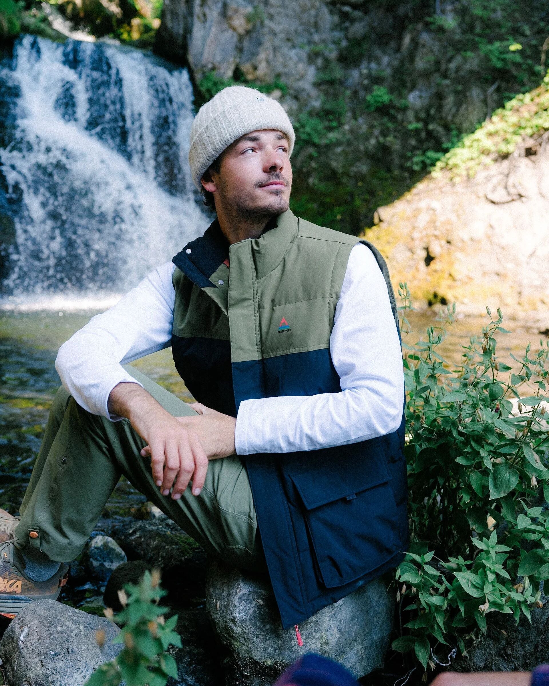Baltic Recycled Insulated Gilet - Black/Khaki