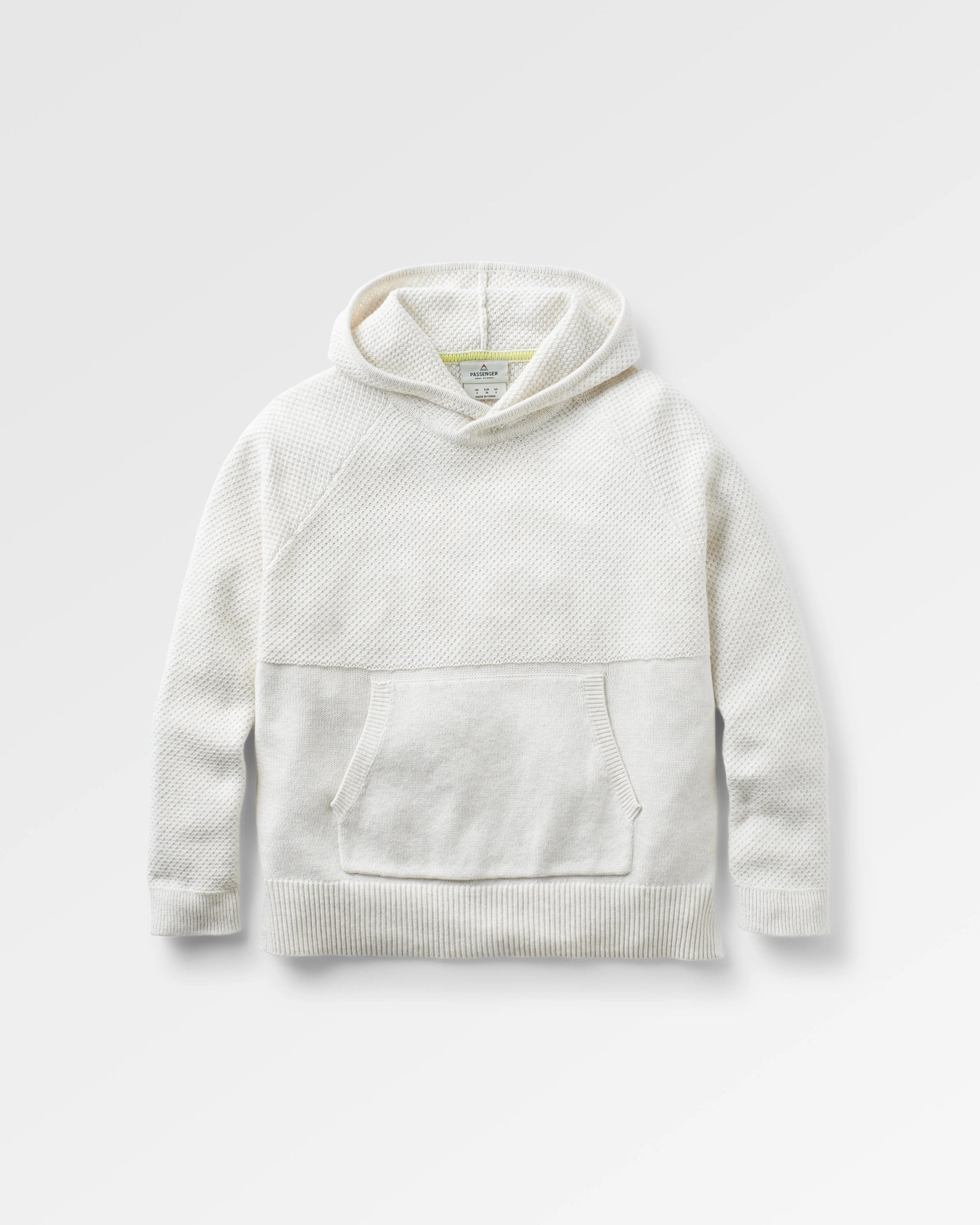 Cove Organic Cotton Knitted Hoodie - Off White
