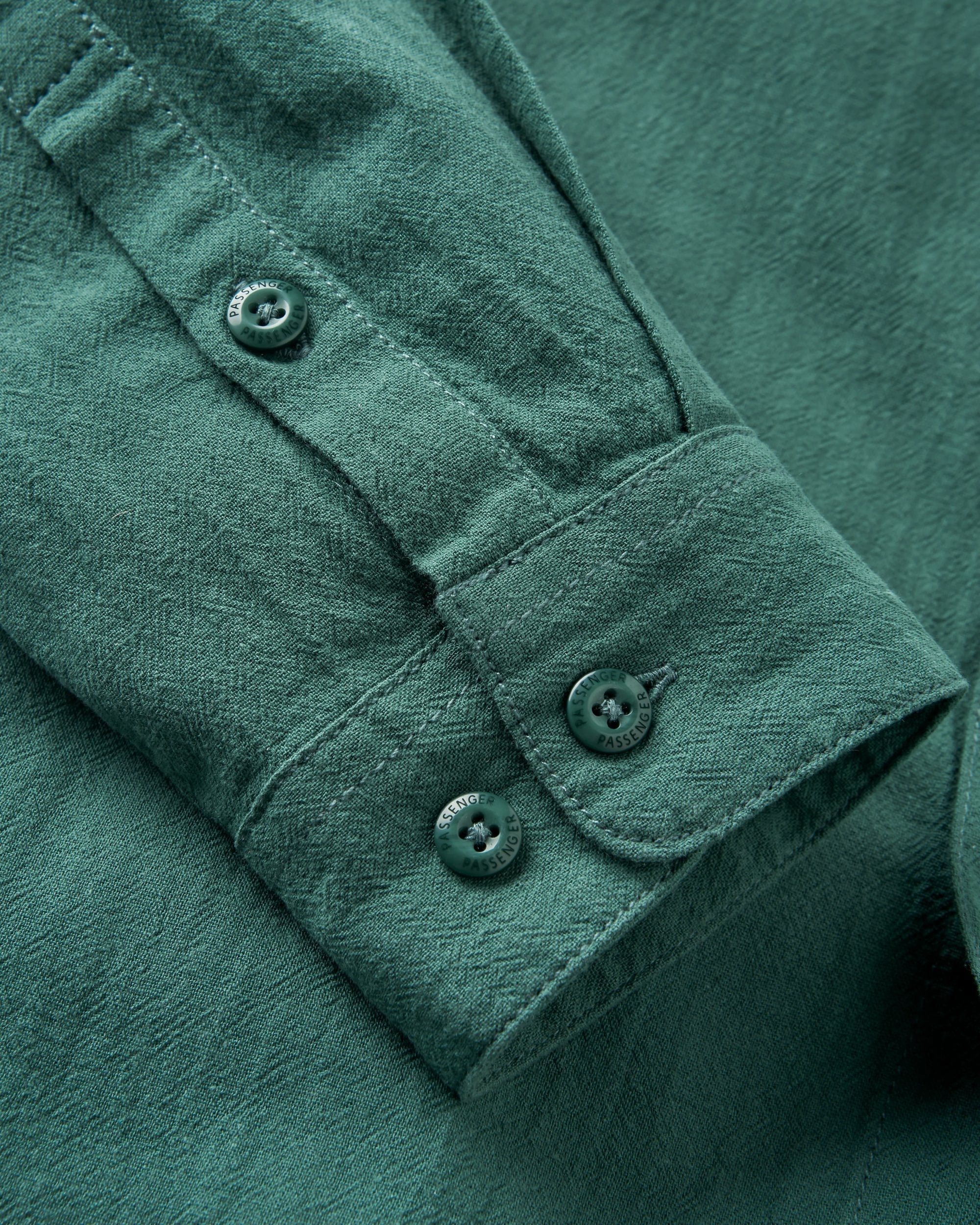 Arica Textured Organic Cotton Shirt - Deep Ocean