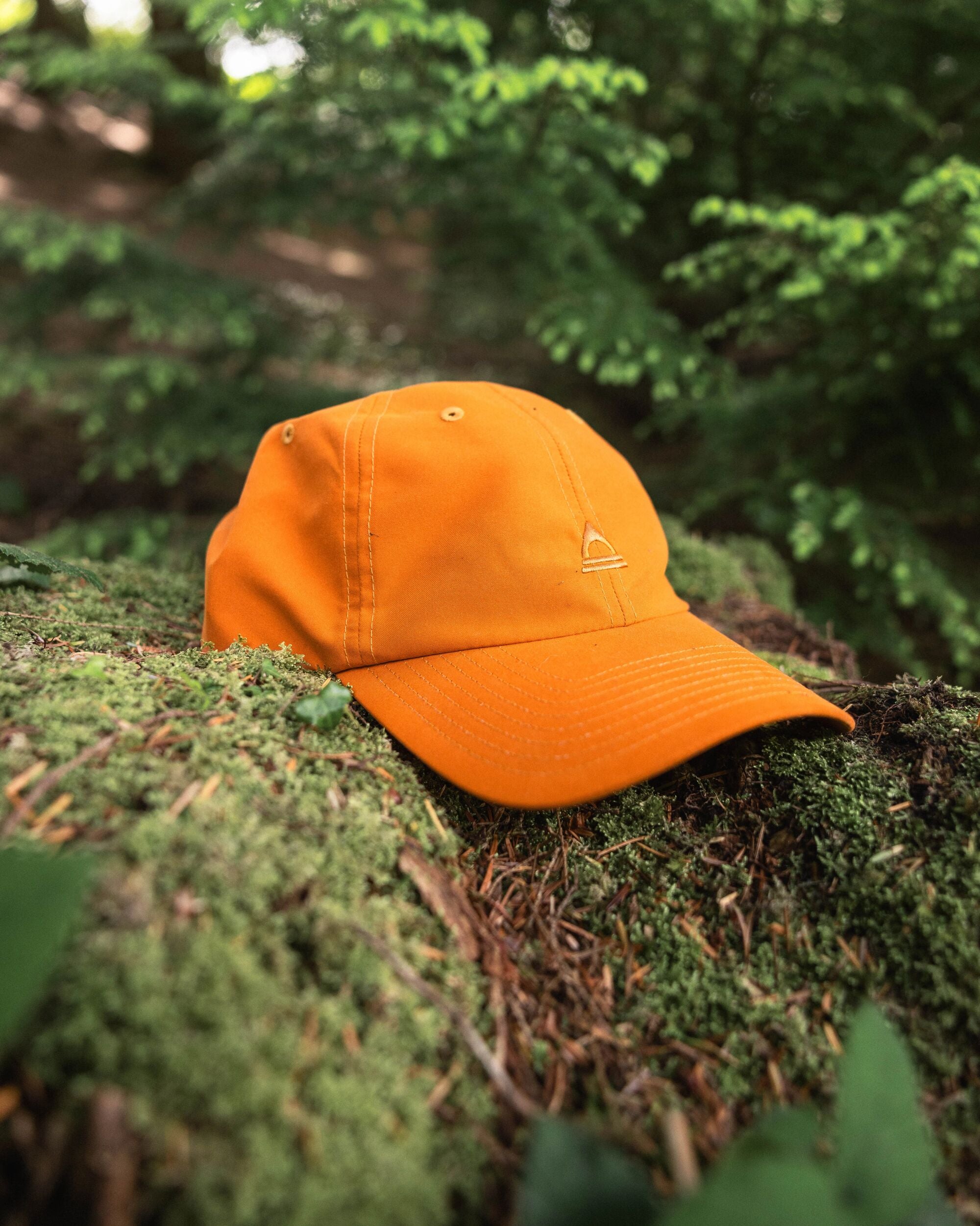 Classic Light Recycled 6 Panel Cap - Sunrise Orange