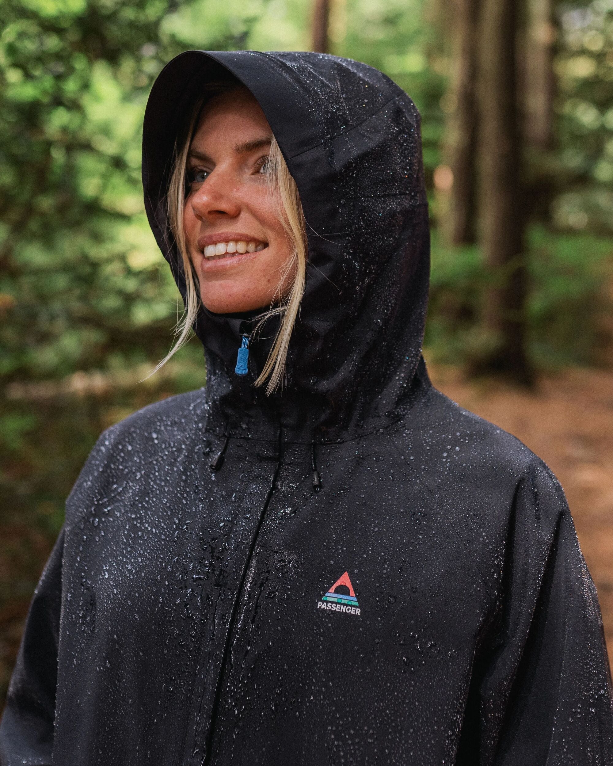 Five Element Recycled Waterproof Jacket - Black
