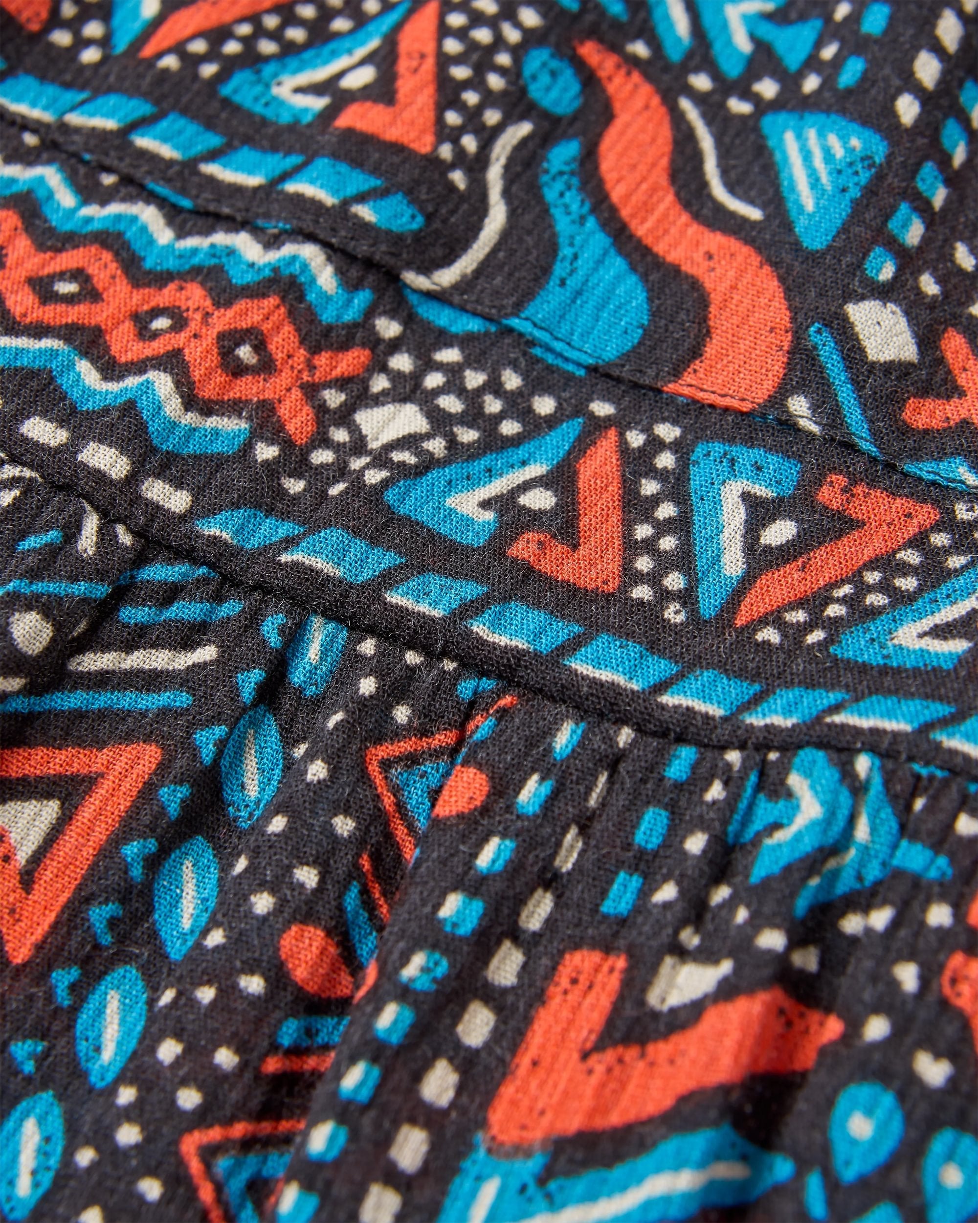 Dew EcoVero Woven Skirt - Elemental Geo Black