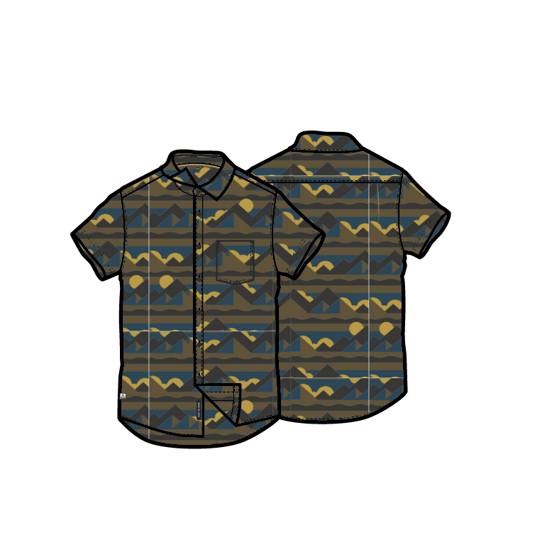 365 Recycled Active Shirt - Views Dark Olive