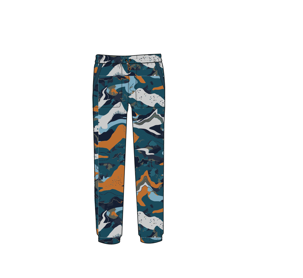 Ace Recycled Polar Fleece Joggers - Adventure Tidal Blue