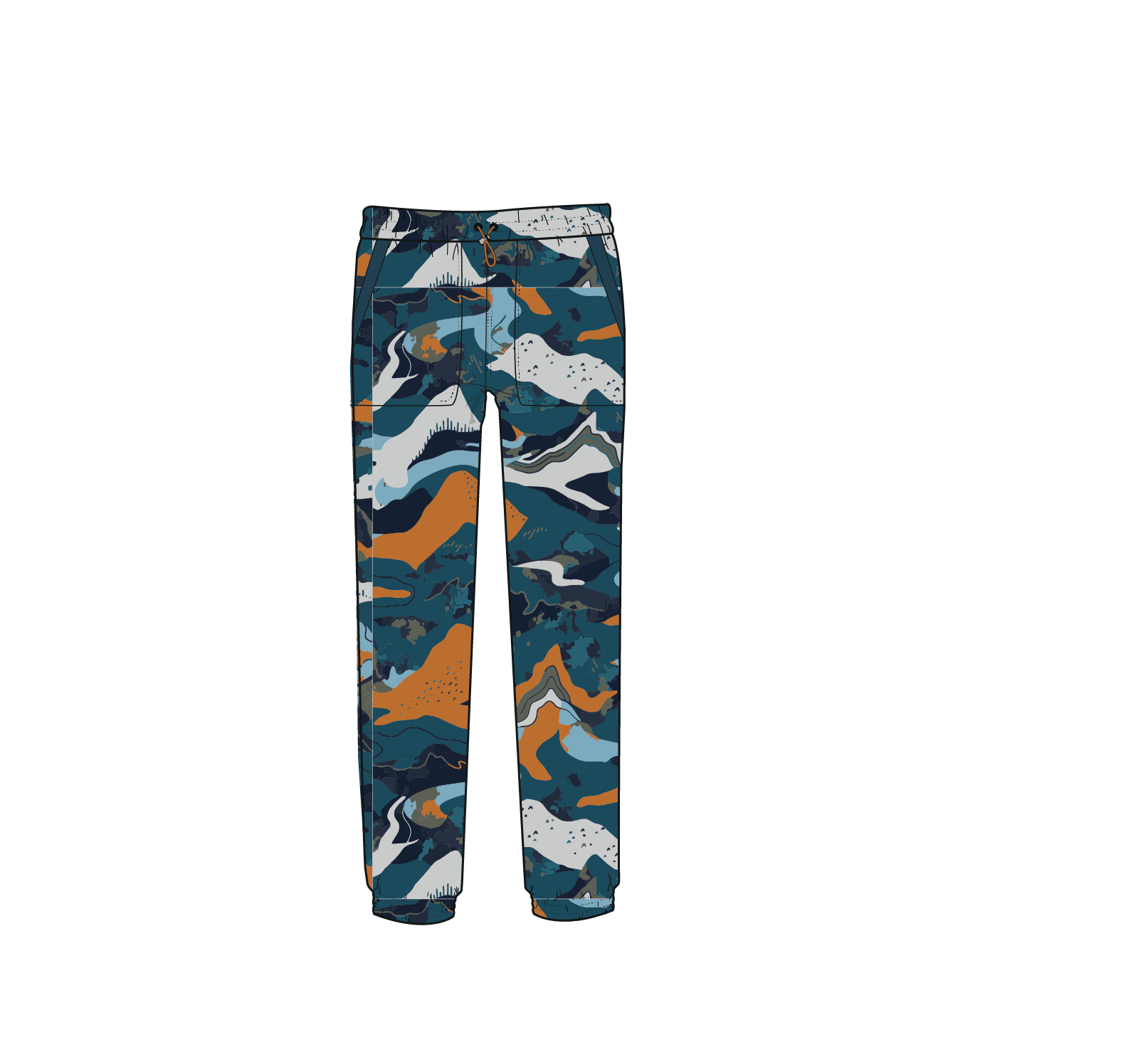 Ace Recycled Polar Fleece Joggers - Adventure Tidal Blue