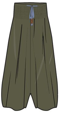 Daylily Loose Trouser - Khaki