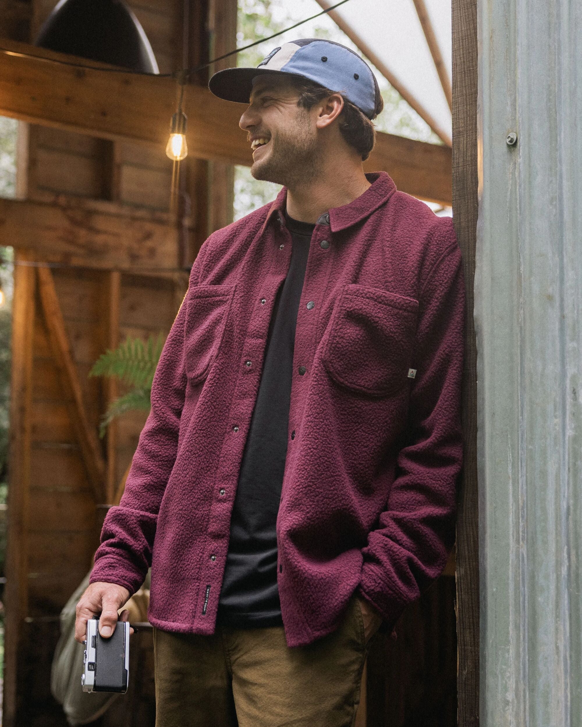 Backcountry Recycled Sherpa Fleece Shirt - Fig