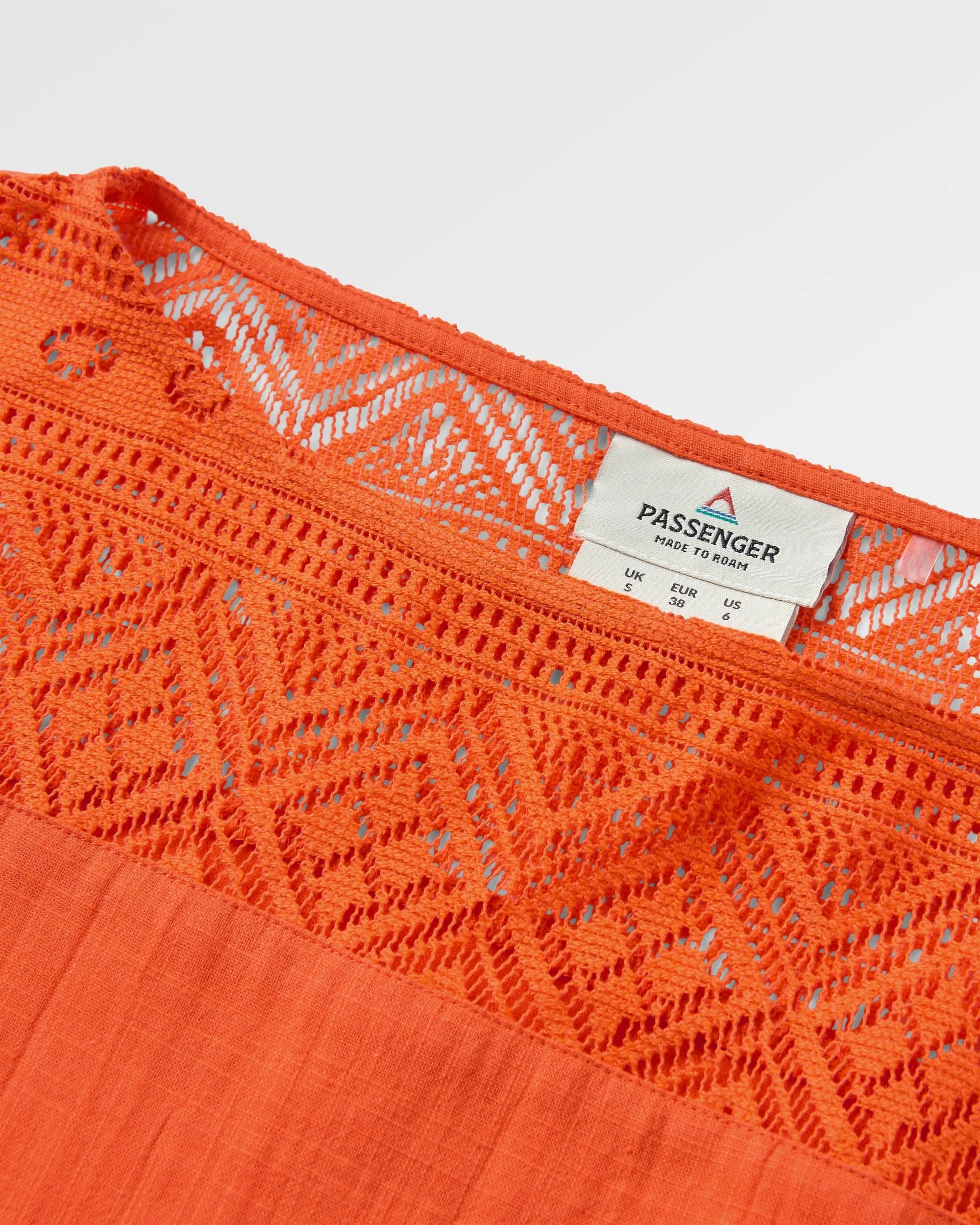 Flurry Woven Top - Ember Orange