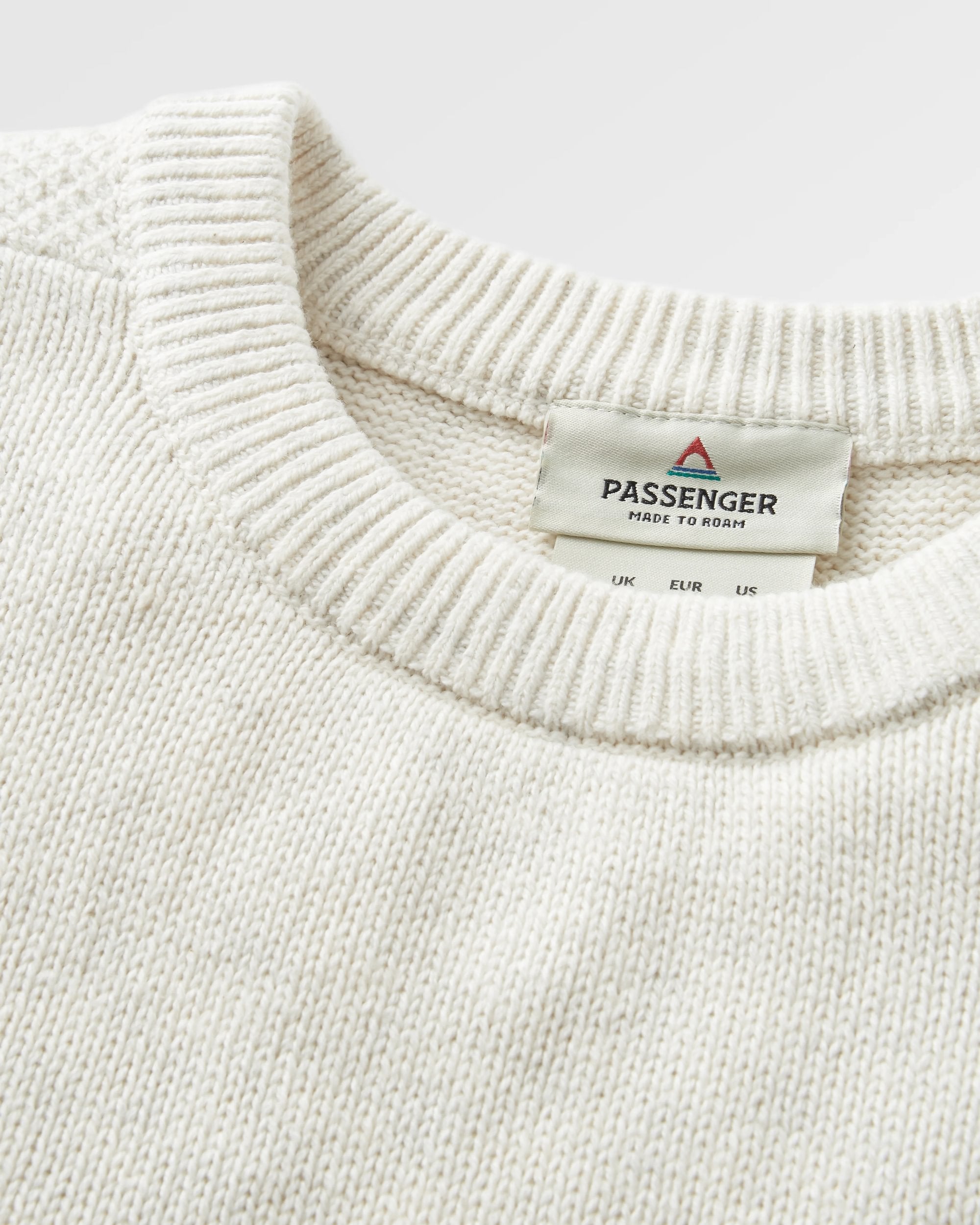 Cove Organic Cotton Knitted Jumper - Off White