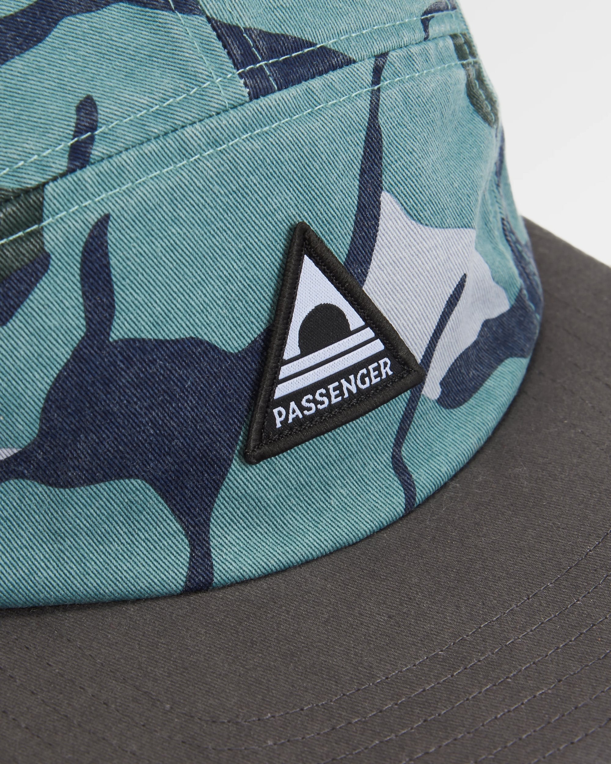Coast Organic Cotton 5 Panel Cap - Abstract Trails Arctic