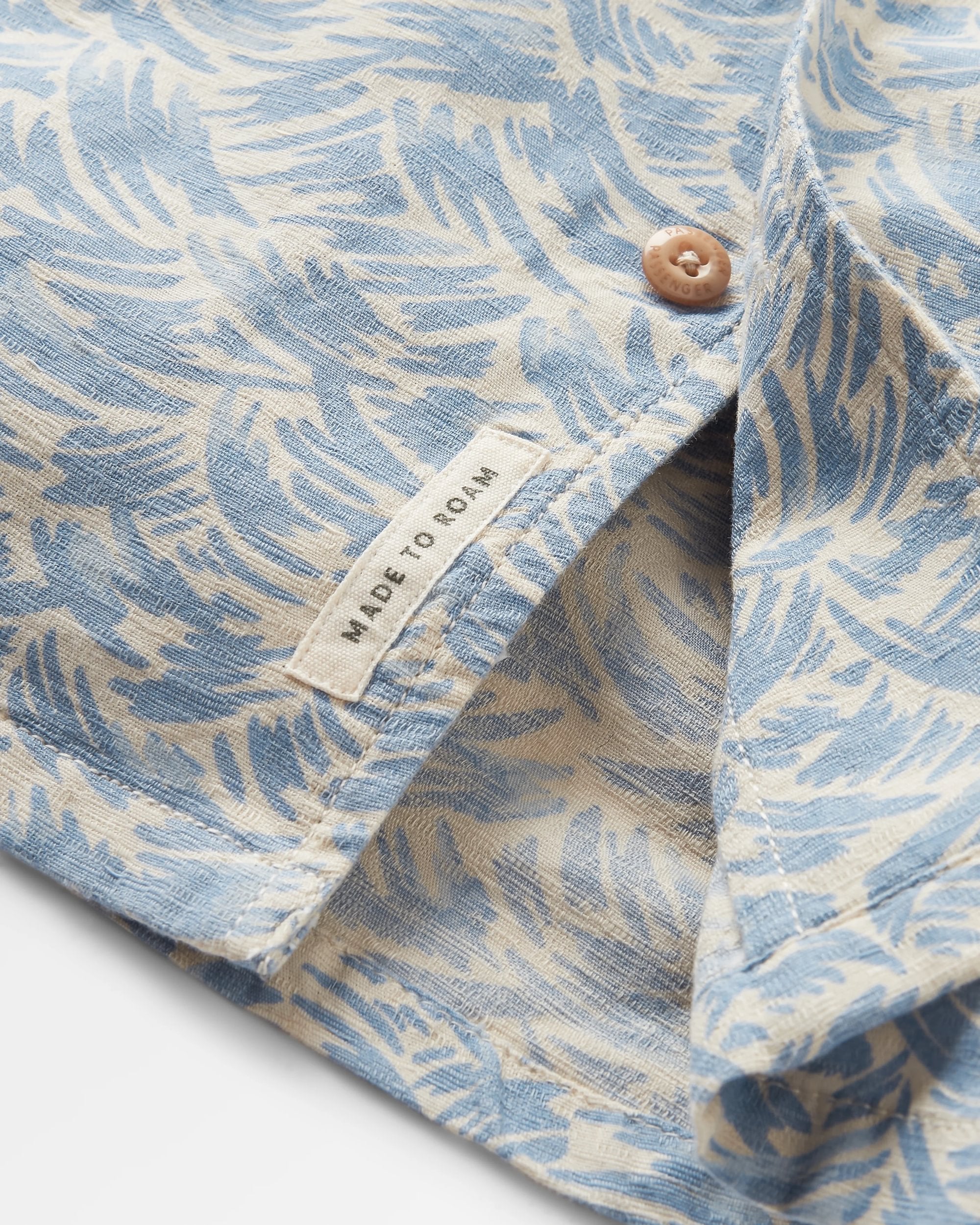 Cove Organic Cotton Textured Shirt - Waves Birch