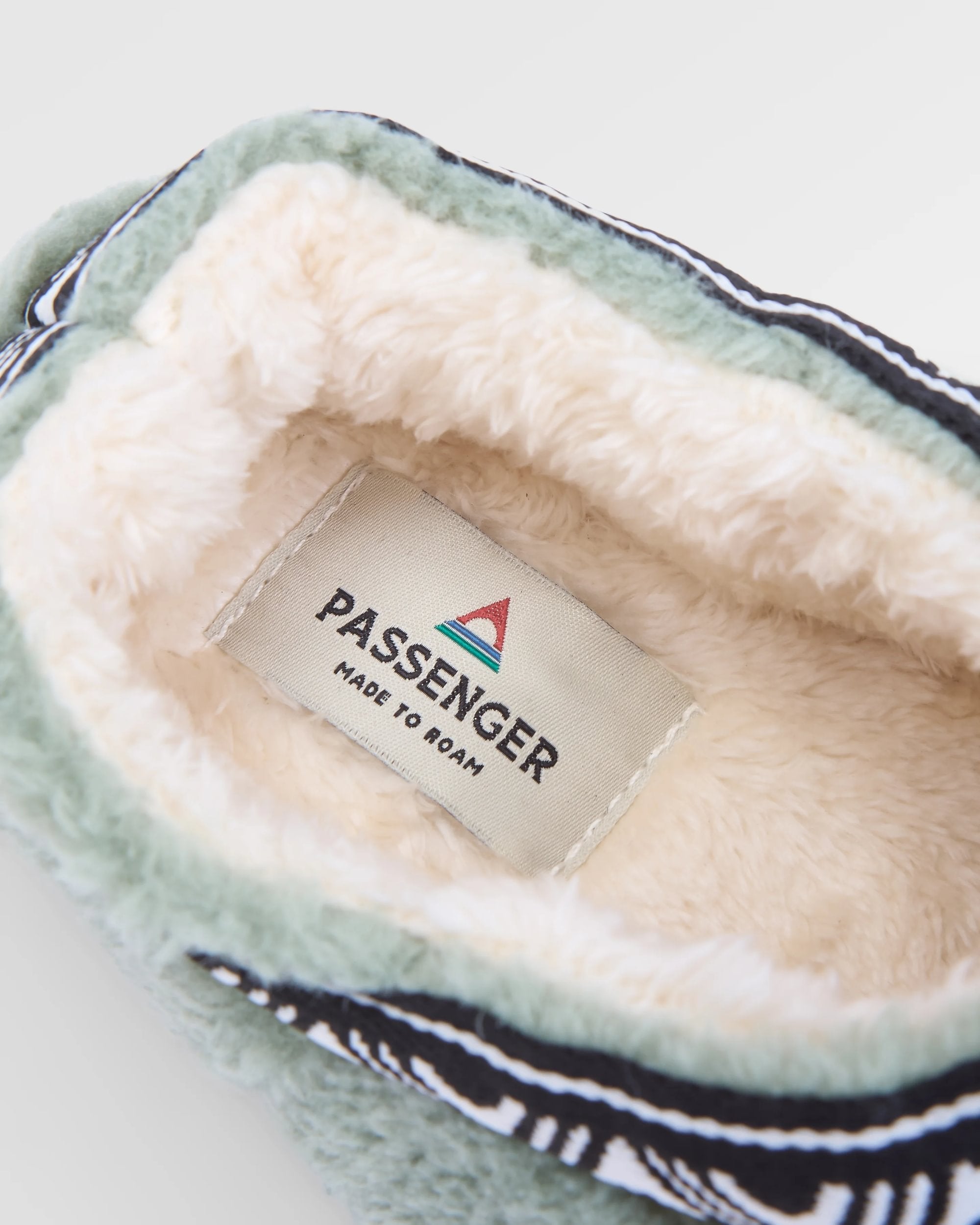 Ember Sherpa Fleece Slipper - Pistachio