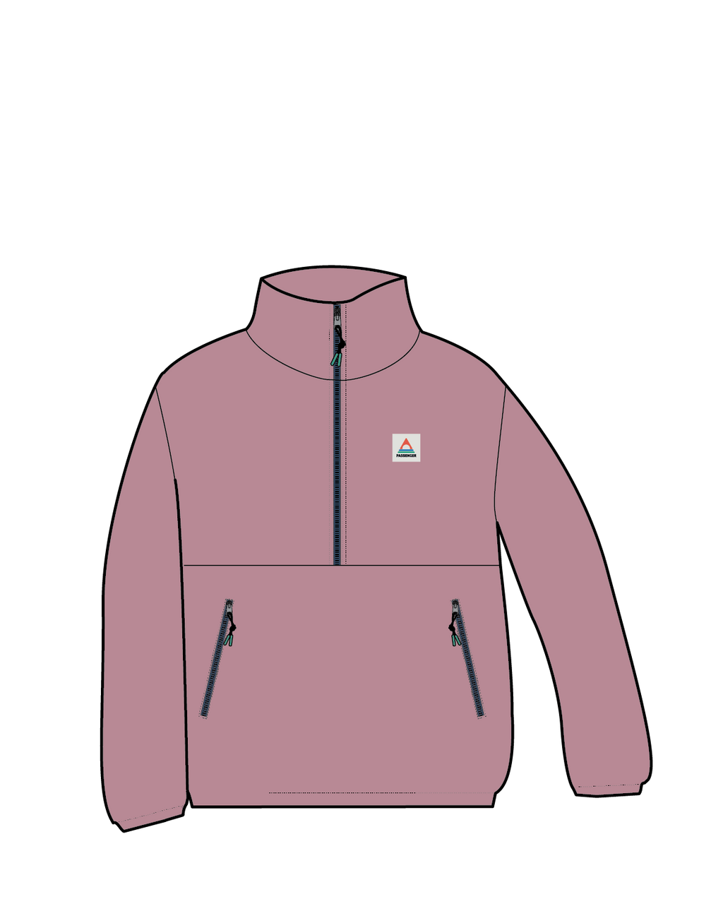 Ayla Recycled Micro Polartec® Fleece - Pink Haze