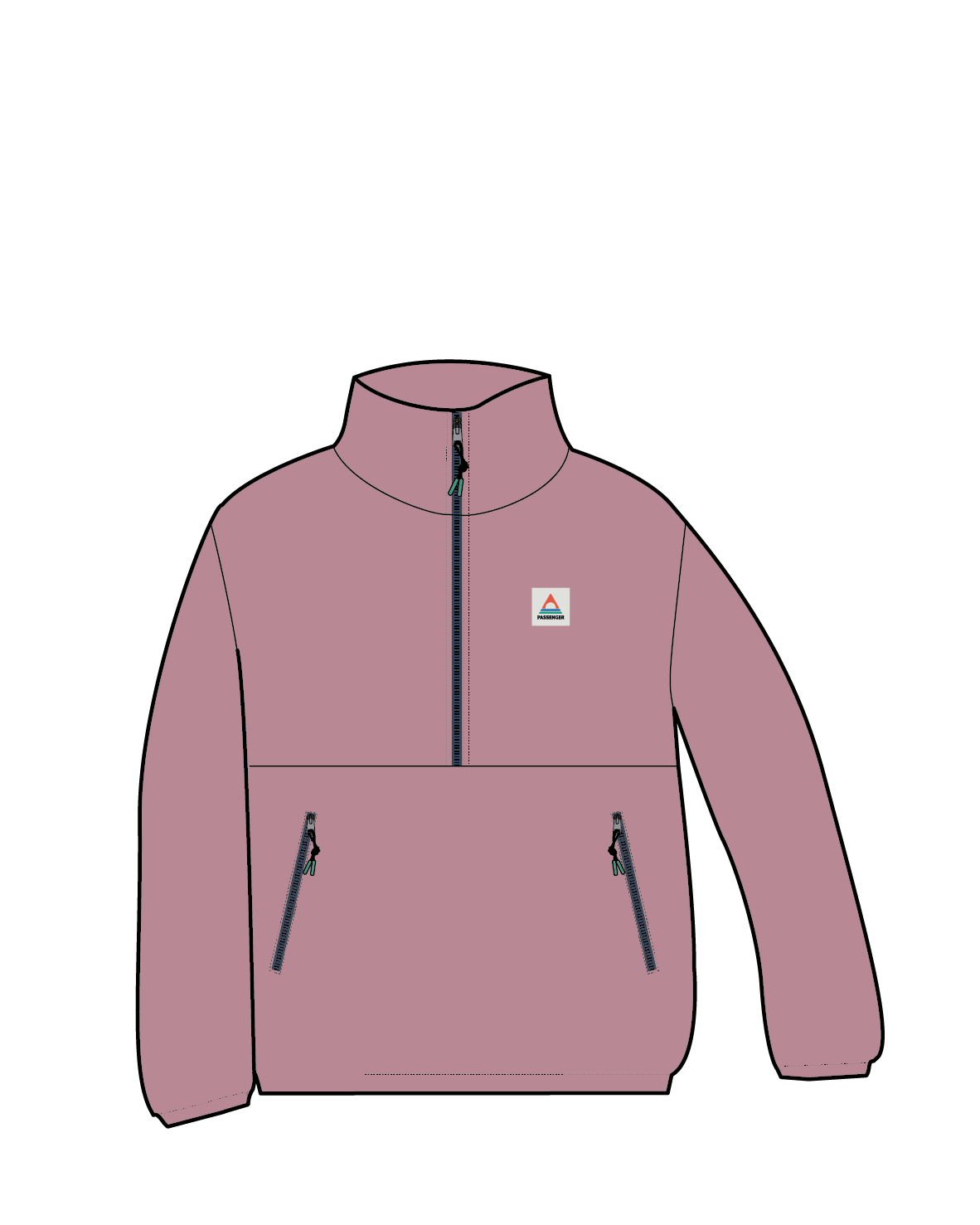 Ayla Recycled Micro Polartec® Fleece - Pink Haze